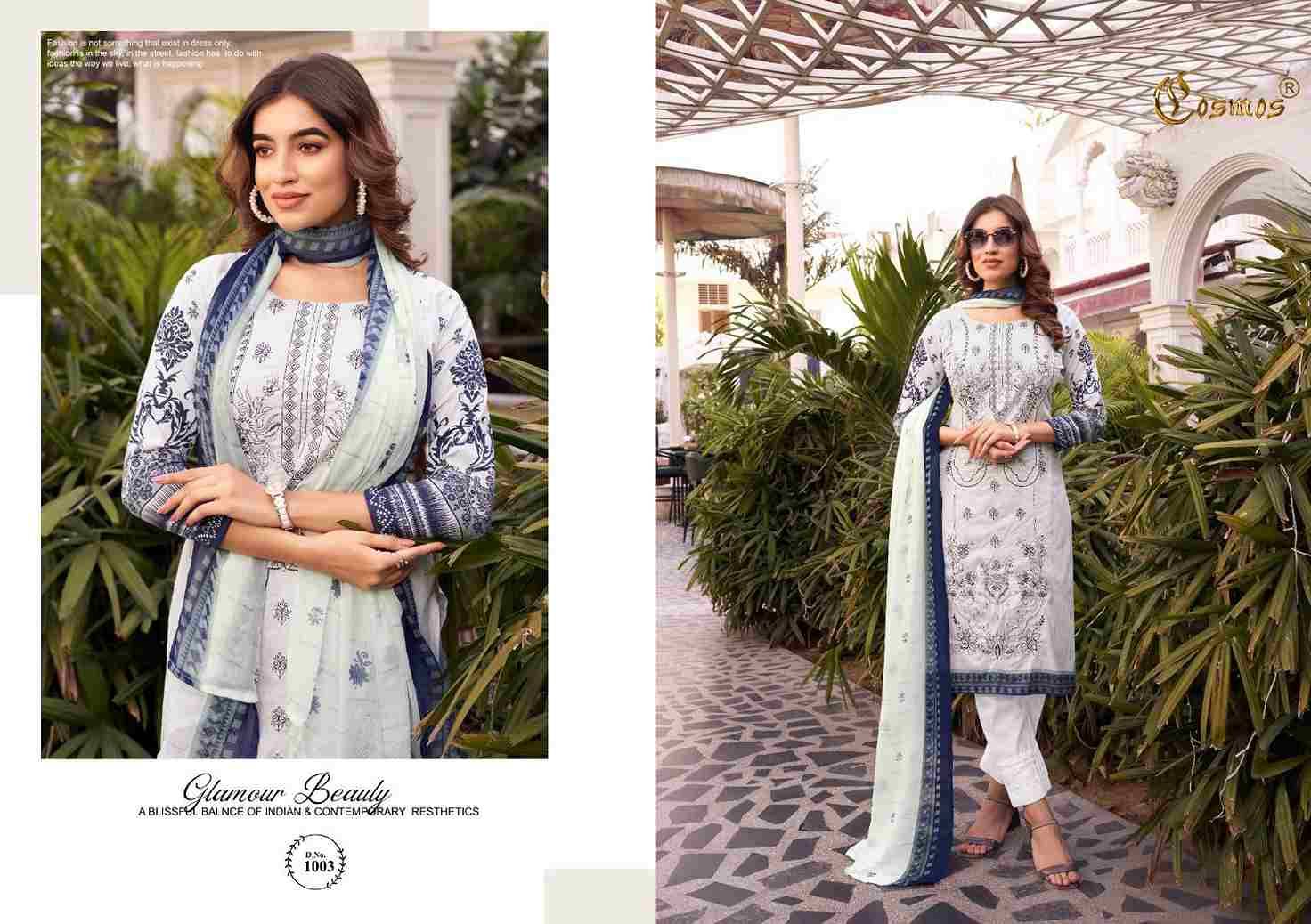 Noor Premium Embroidered Vol-1 By Cosmos 1001 To 1010 Series Beautiful Pakistani Suits Stylish Fancy Colorful Party Wear & Occasional Wear Faux Georgette Embroidery Dresses At Wholesale Price