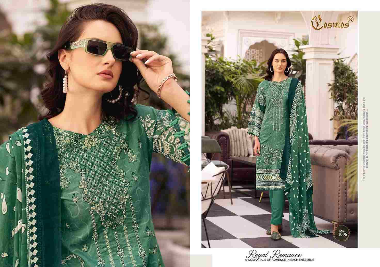 Noor Premium Embroidered Vol-1 By Cosmos 1001 To 1010 Series Beautiful Pakistani Suits Stylish Fancy Colorful Party Wear & Occasional Wear Faux Georgette Embroidery Dresses At Wholesale Price