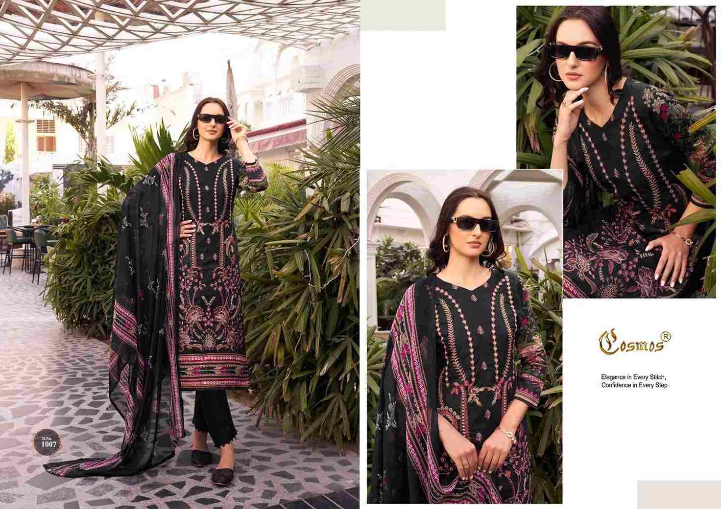 Noor Premium Embroidered Vol-1 By Cosmos 1001 To 1010 Series Beautiful Pakistani Suits Stylish Fancy Colorful Party Wear & Occasional Wear Faux Georgette Embroidery Dresses At Wholesale Price