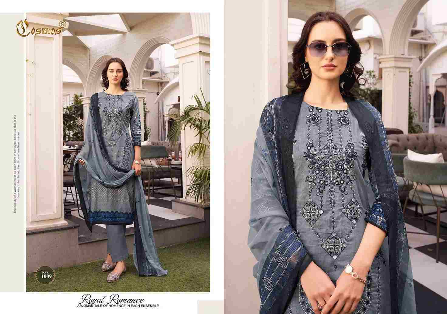 Noor Premium Embroidered Vol-1 By Cosmos 1001 To 1010 Series Beautiful Pakistani Suits Stylish Fancy Colorful Party Wear & Occasional Wear Faux Georgette Embroidery Dresses At Wholesale Price