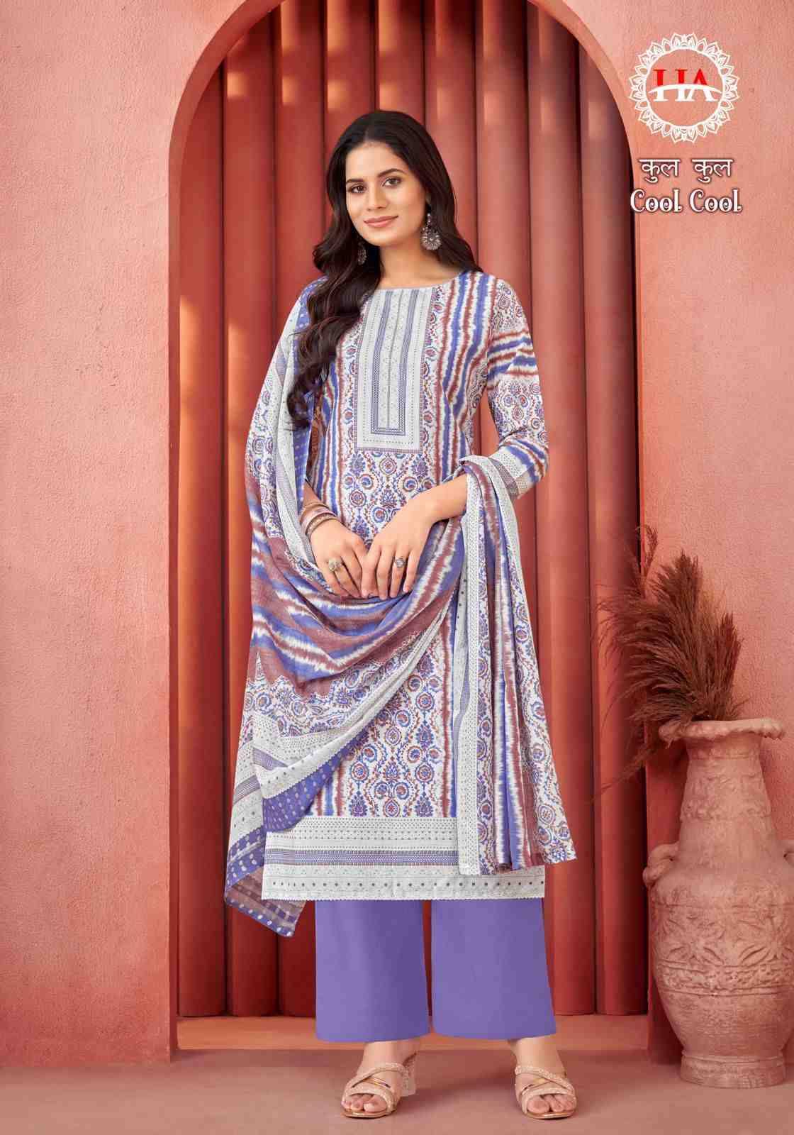 Cool Cool By Harshit Fashion Hub 1535-001 To 1535-008 Series Beautiful Festive Suits Stylish Fancy Colorful Casual Wear & Ethnic Wear Pure Cotton Print Dresses At Wholesale Price