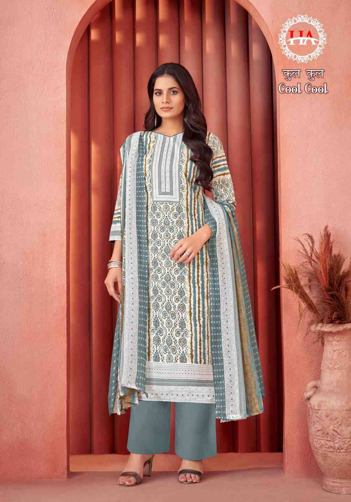 Cool Cool By Harshit Fashion Hub 1535-001 To 1535-008 Series Beautiful Festive Suits Stylish Fancy Colorful Casual Wear & Ethnic Wear Pure Cotton Print Dresses At Wholesale Price