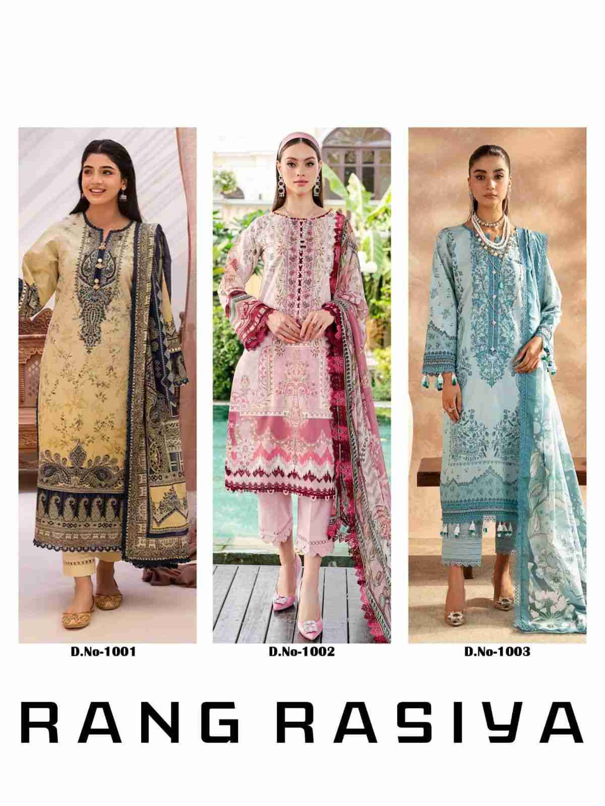 Elan Lawn By Rang Rasiya 1001 To 1006 Series Beautiful Festive Suits Stylish Fancy Colorful Casual Wear & Ethnic Wear Lawn Cotton Print Dresses At Wholesale Price