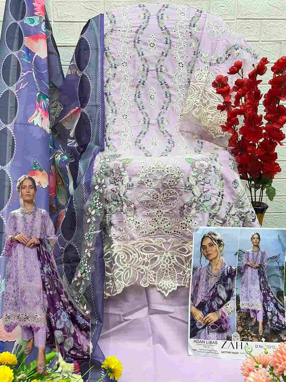 Adan Libas Vol-2 By Zaha 10311 To 10313 Series Beautiful Pakistani Suits Stylish Fancy Colorful Party Wear & Occasional Wear Cambric Cotton Embroidered Dresses At Wholesale Price