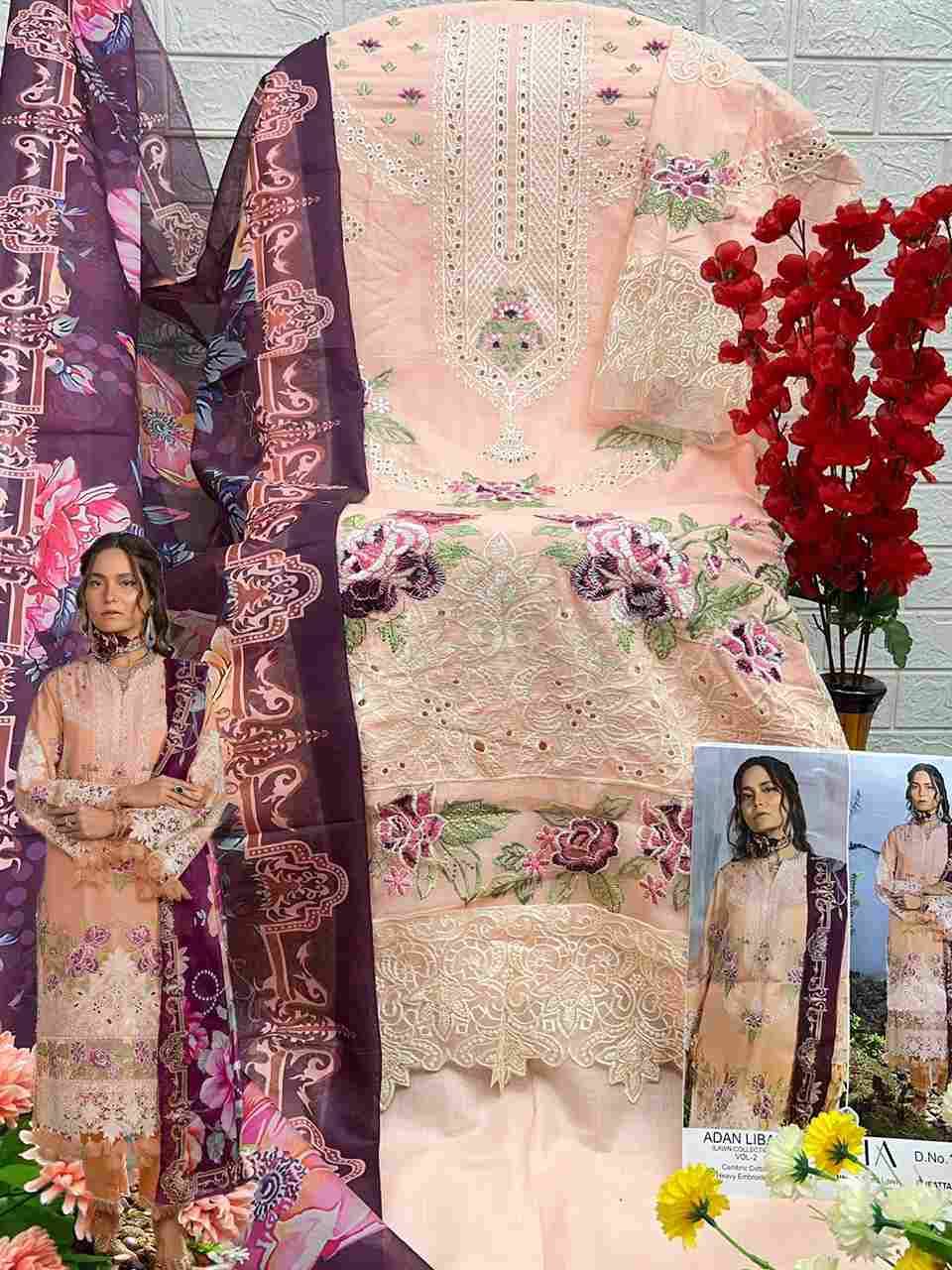 Adan Libas Vol-2 By Zaha 10311 To 10313 Series Beautiful Pakistani Suits Stylish Fancy Colorful Party Wear & Occasional Wear Cambric Cotton Embroidered Dresses At Wholesale Price