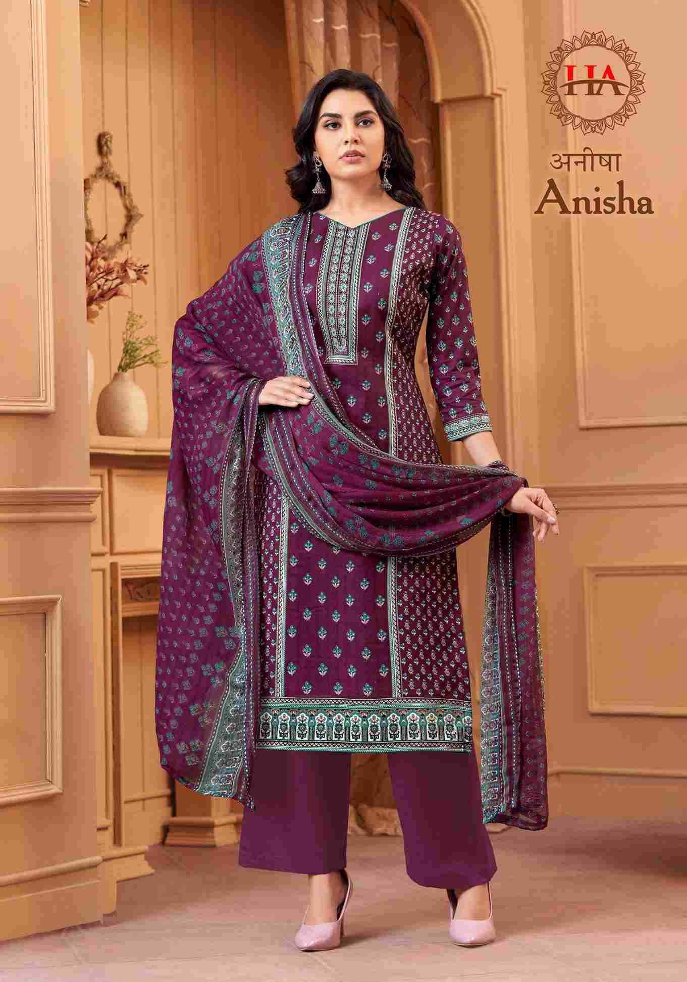 Anisha By Harshit Fashion Hub 1524-001 To 1524-008 Series Beautiful Festive Suits Stylish Fancy Colorful Casual Wear & Ethnic Wear Pure Cambric Cotton Print Dresses At Wholesale Price