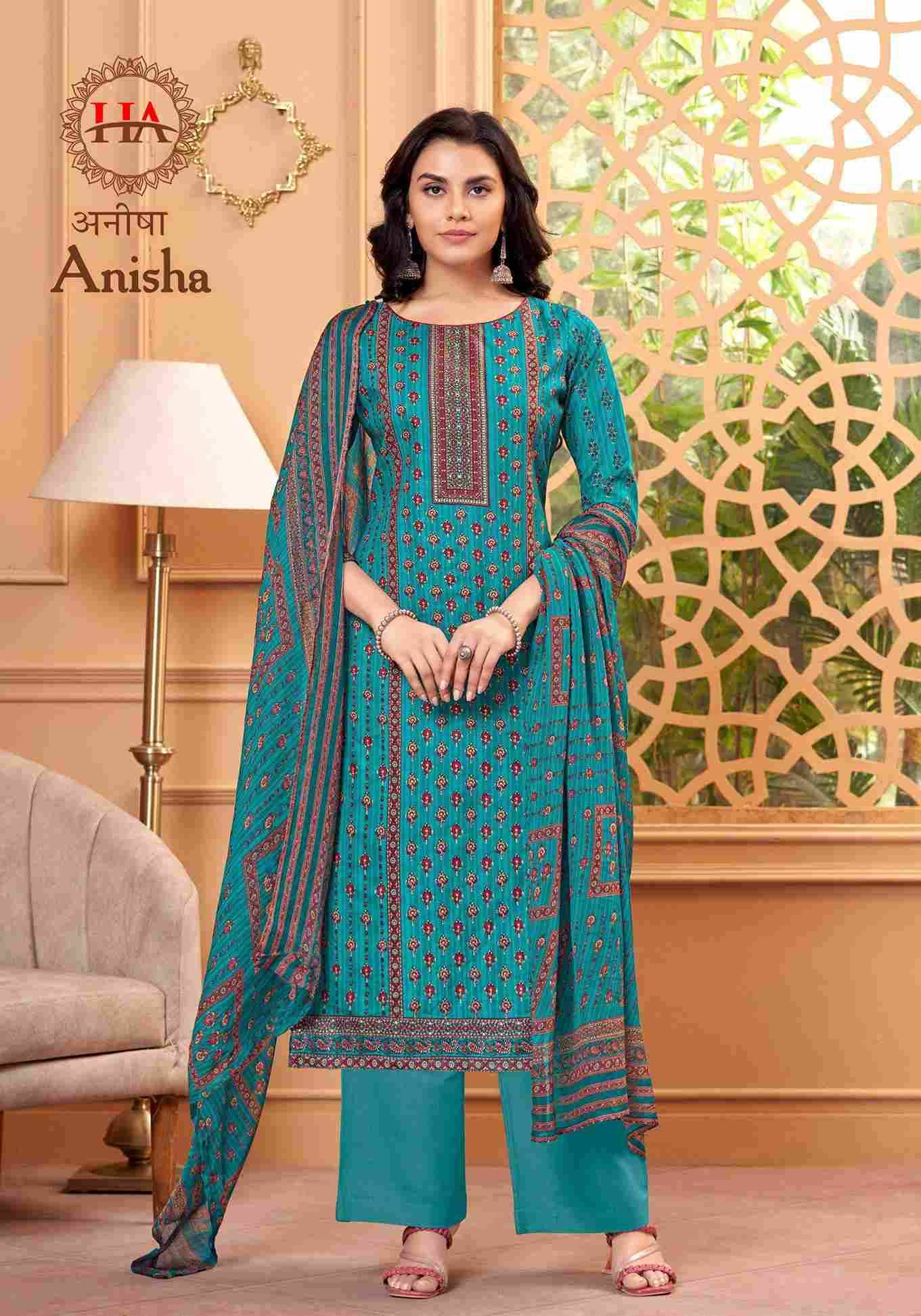 Anisha By Harshit Fashion Hub 1524-001 To 1524-008 Series Beautiful Festive Suits Stylish Fancy Colorful Casual Wear & Ethnic Wear Pure Cambric Cotton Print Dresses At Wholesale Price