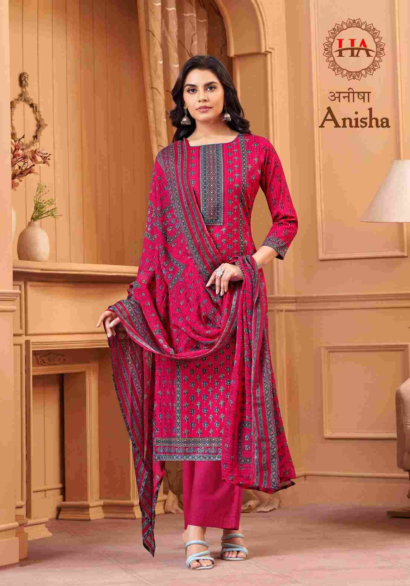 Anisha By Harshit Fashion Hub 1524-001 To 1524-008 Series Beautiful Festive Suits Stylish Fancy Colorful Casual Wear & Ethnic Wear Pure Cambric Cotton Print Dresses At Wholesale Price