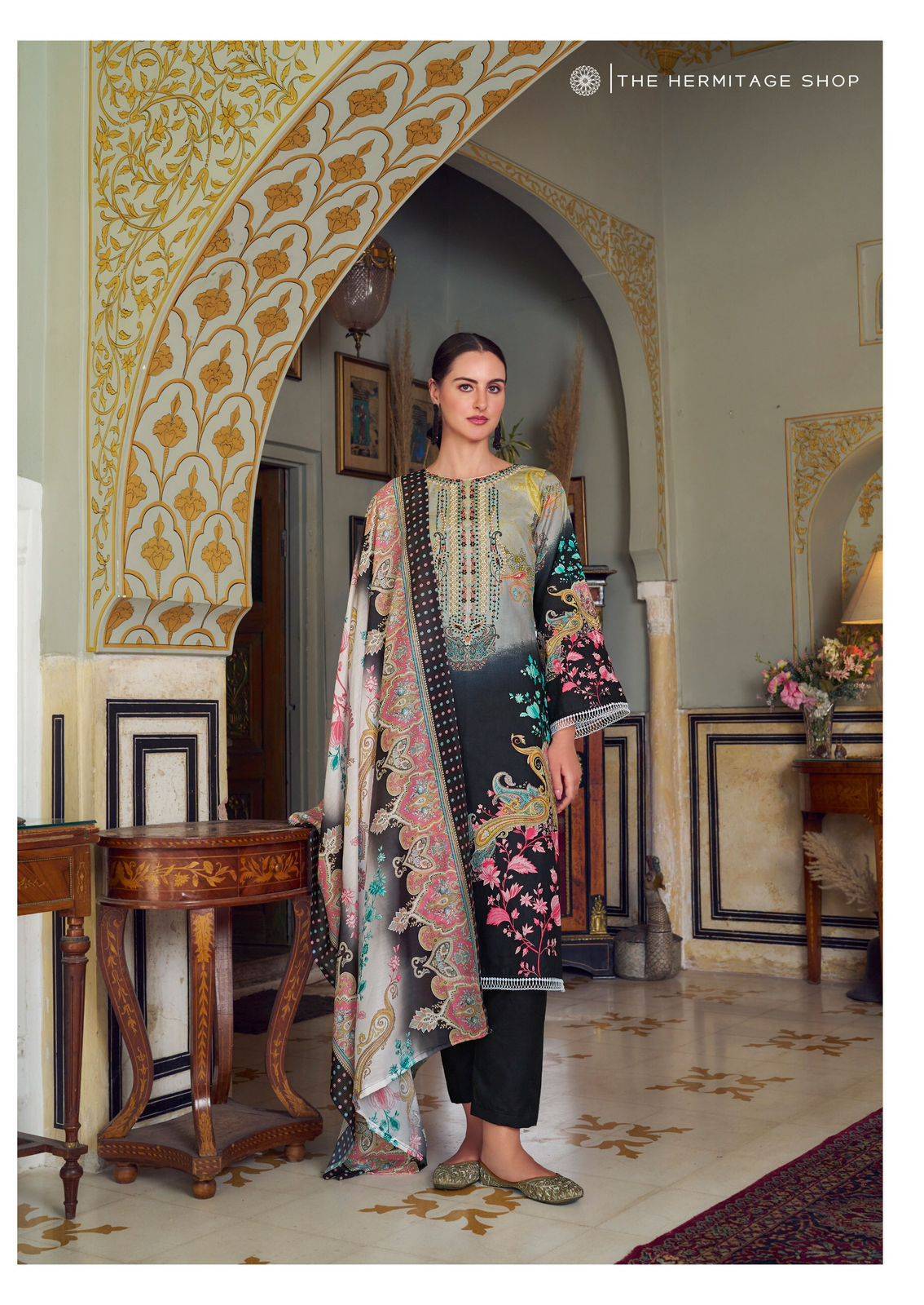 Meraki By The Hermitage Shop 1001 To 1006 Series Beautiful Festive Suits Stylish Fancy Colorful Casual Wear & Ethnic Wear Pure Lawn Print Dresses At Wholesale Price