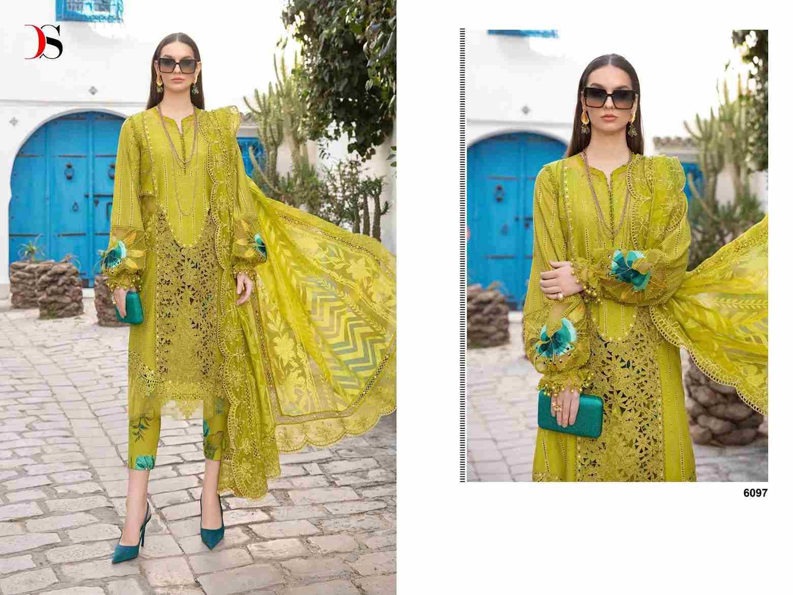 MariaB Voyage Lawn-24 Vol-2 By Deepsy Suits 6091 To 6097 Series Designer Pakistani Suits Beautiful Fancy Stylish Colorful Party Wear & Occasional Wear Pure Cotton With Embroidery Dresses At Wholesale Price