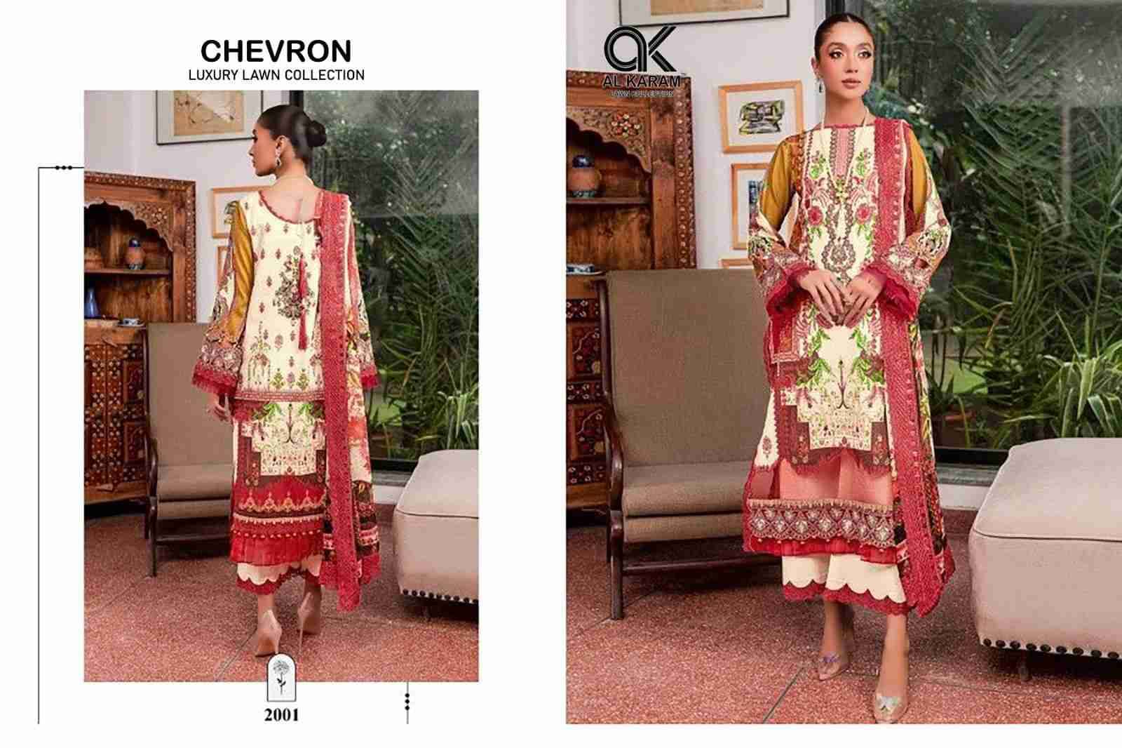 Chevron Luxury Lawn Collection By Al Karam Lawn Collection 2001 To 2004 Series Designer Pakistani Suits Beautiful Fancy Stylish Colorful Party Wear & Occasional Wear Pure Cotton With Embroidery Dresses At Wholesale Price