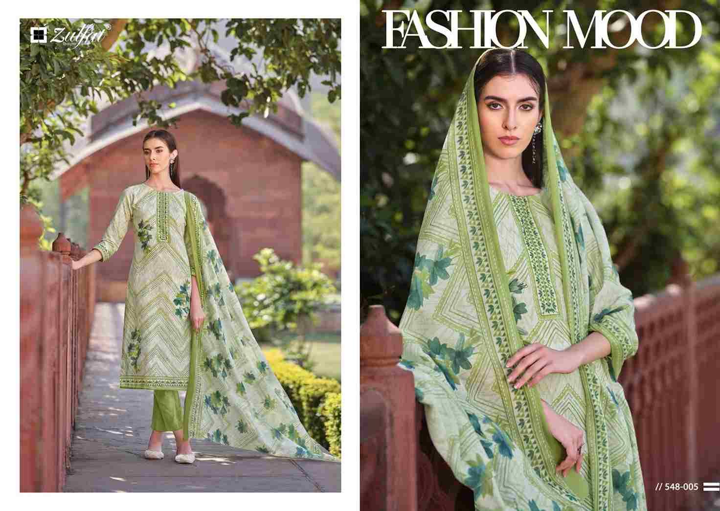 Farhana Vol-6 By Zulfat 548-001 To 548-008 Series Beautiful Festive Suits Stylish Fancy Colorful Casual Wear & Ethnic Wear Pure Cotton Print Dresses At Wholesale Price