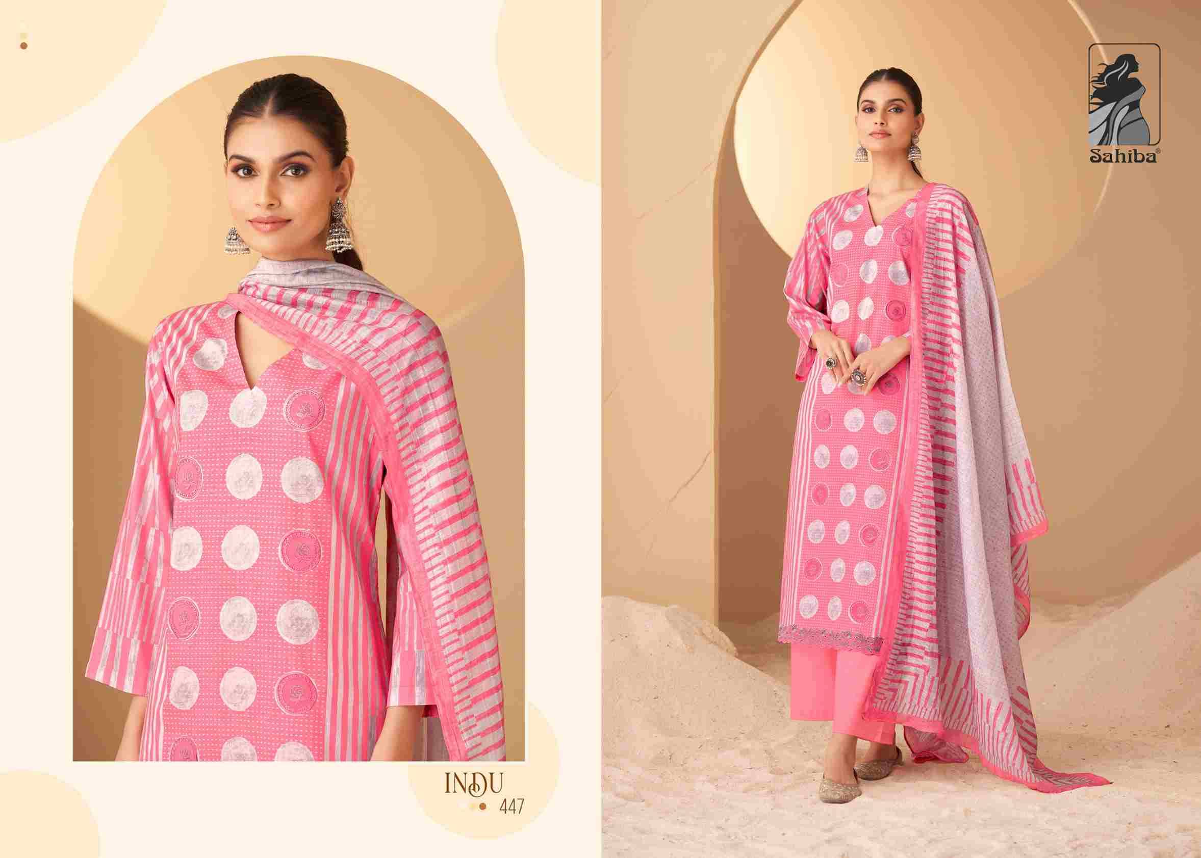 Indu By Sahiba Fabrics Beautiful Stylish Festive Suits Fancy Colorful Casual Wear & Ethnic Wear & Ready To Wear Pure Lawn Cotton With Embroidery Dresses At Wholesale Price