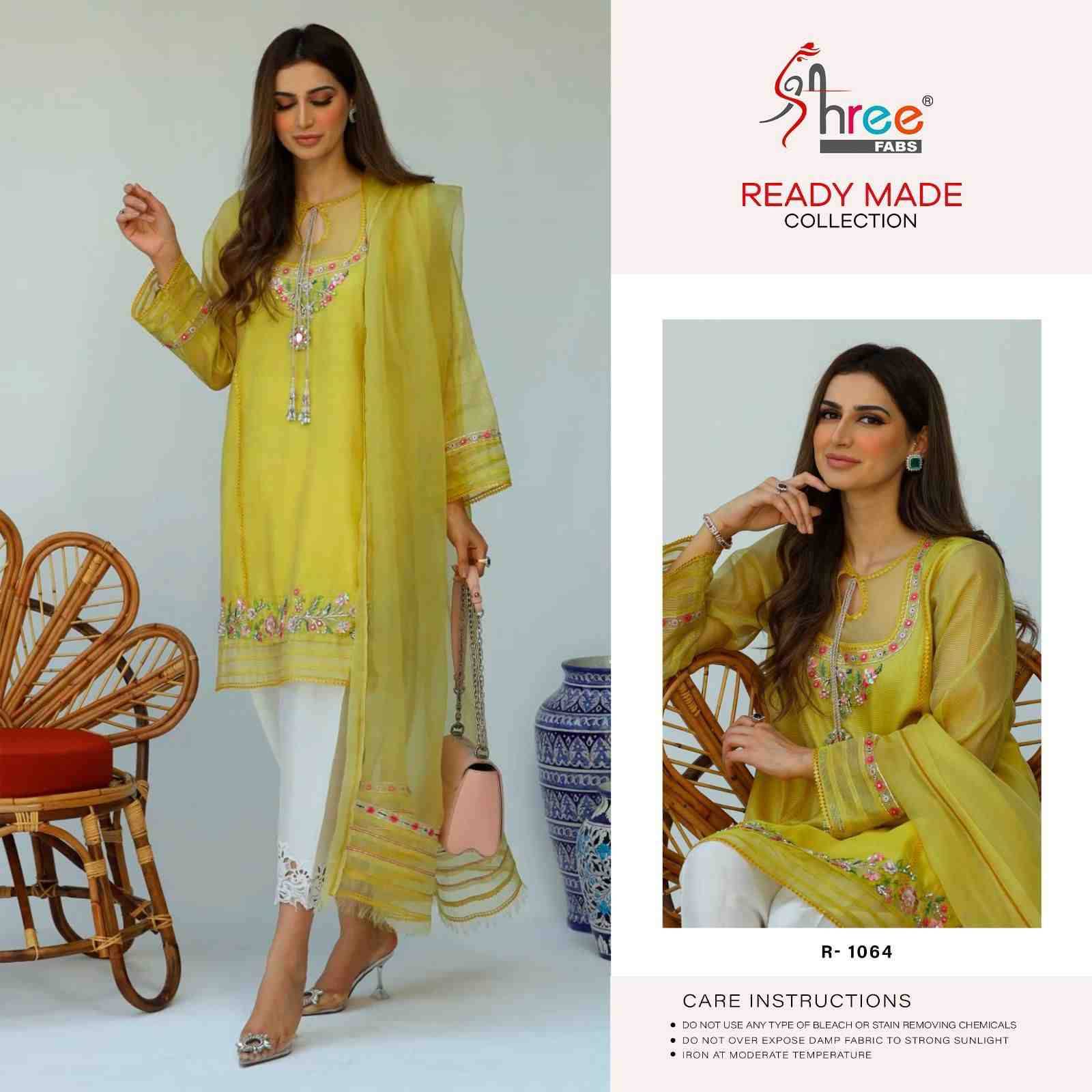 Shree Fabs Hit Design R-1064 By Shree Fabs Designer Pakistani Suits Beautiful Fancy Colorful Stylish Party Wear & Occasional Wear Organza Embroidered Dresses At Wholesale Price