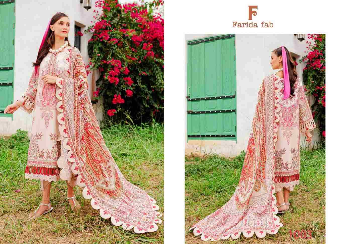 Concept-A By Farida Fab 1001 To 1006 Series Beautiful Festive Suits Stylish Fancy Colorful Casual Wear & Ethnic Wear Pure Cotton Print Dresses At Wholesale Price