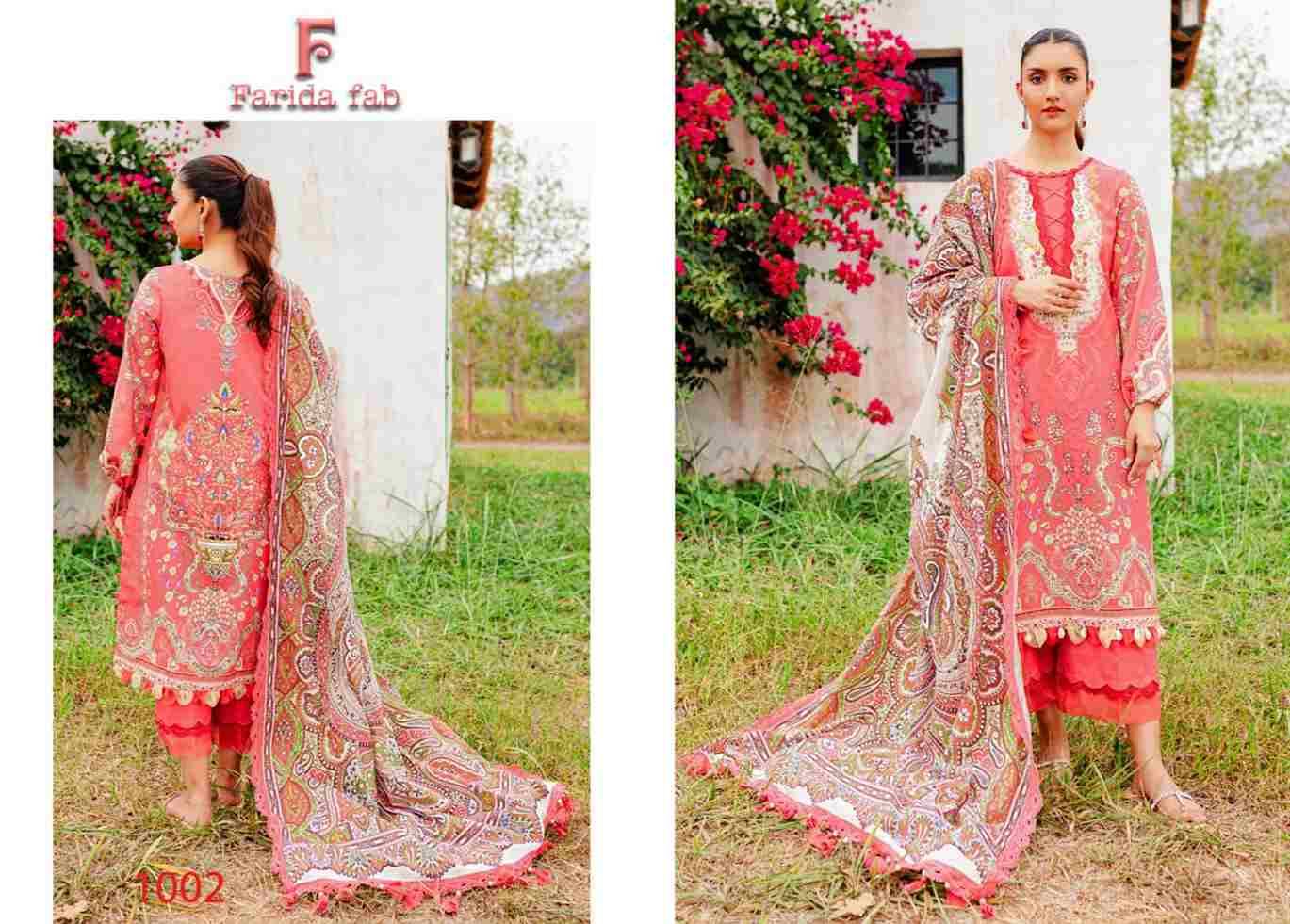 Concept-B By Farida Fab 1001 To 1006 Series Beautiful Festive Suits Stylish Fancy Colorful Casual Wear & Ethnic Wear Pure Cotton Print Dresses At Wholesale Price