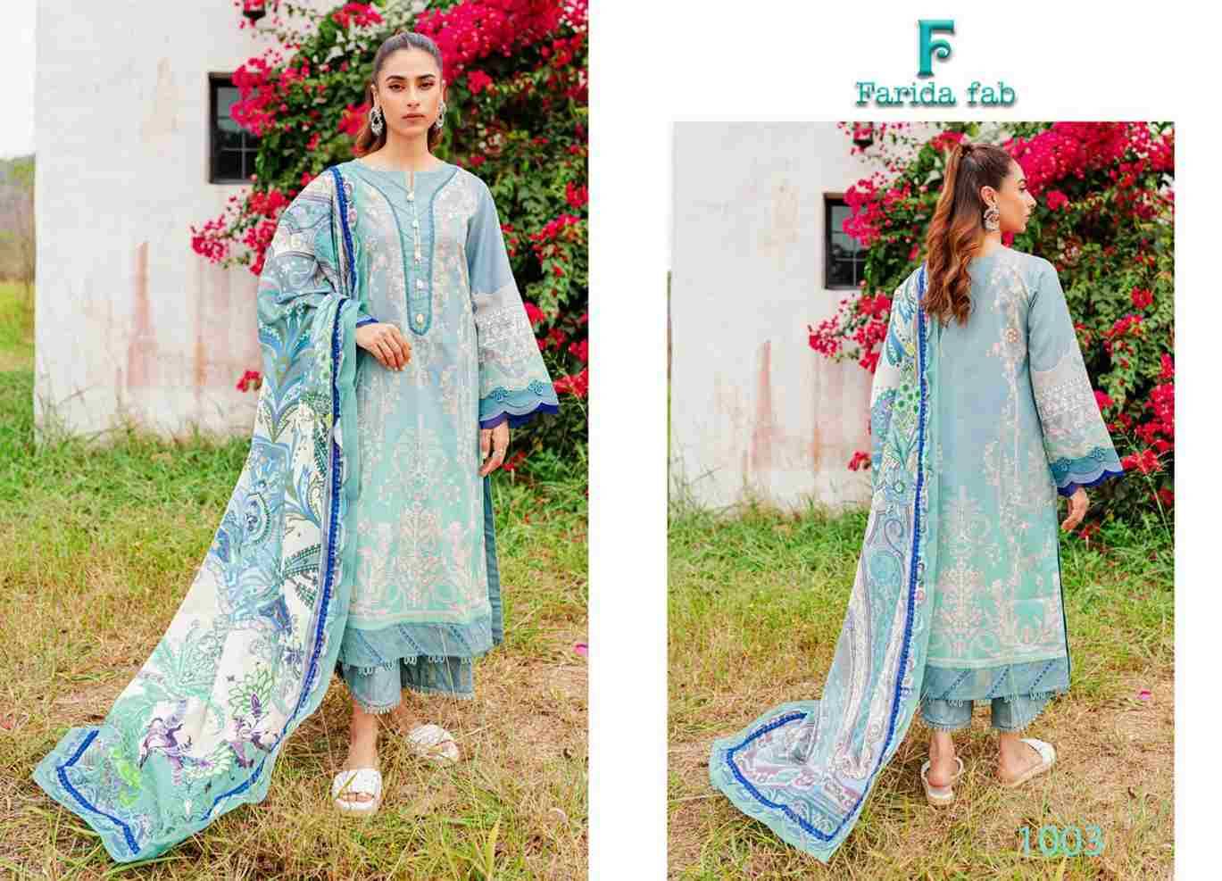 Concept-B By Farida Fab 1001 To 1006 Series Beautiful Festive Suits Stylish Fancy Colorful Casual Wear & Ethnic Wear Pure Cotton Print Dresses At Wholesale Price