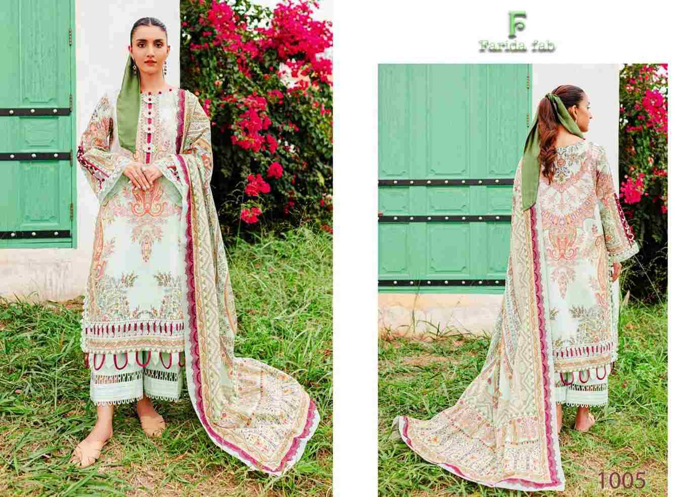 Concept-B By Farida Fab 1001 To 1006 Series Beautiful Festive Suits Stylish Fancy Colorful Casual Wear & Ethnic Wear Pure Cotton Print Dresses At Wholesale Price