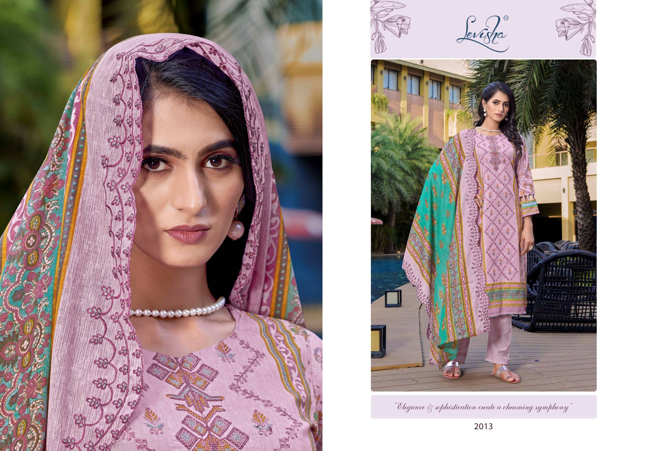 Bin Saeed Nx By Levisha 2013 To 2018 Series Festive Suits Beautiful Fancy Colorful Stylish Party Wear & Occasional Wear Cambric Cotton Print Dresses At Wholesale Price