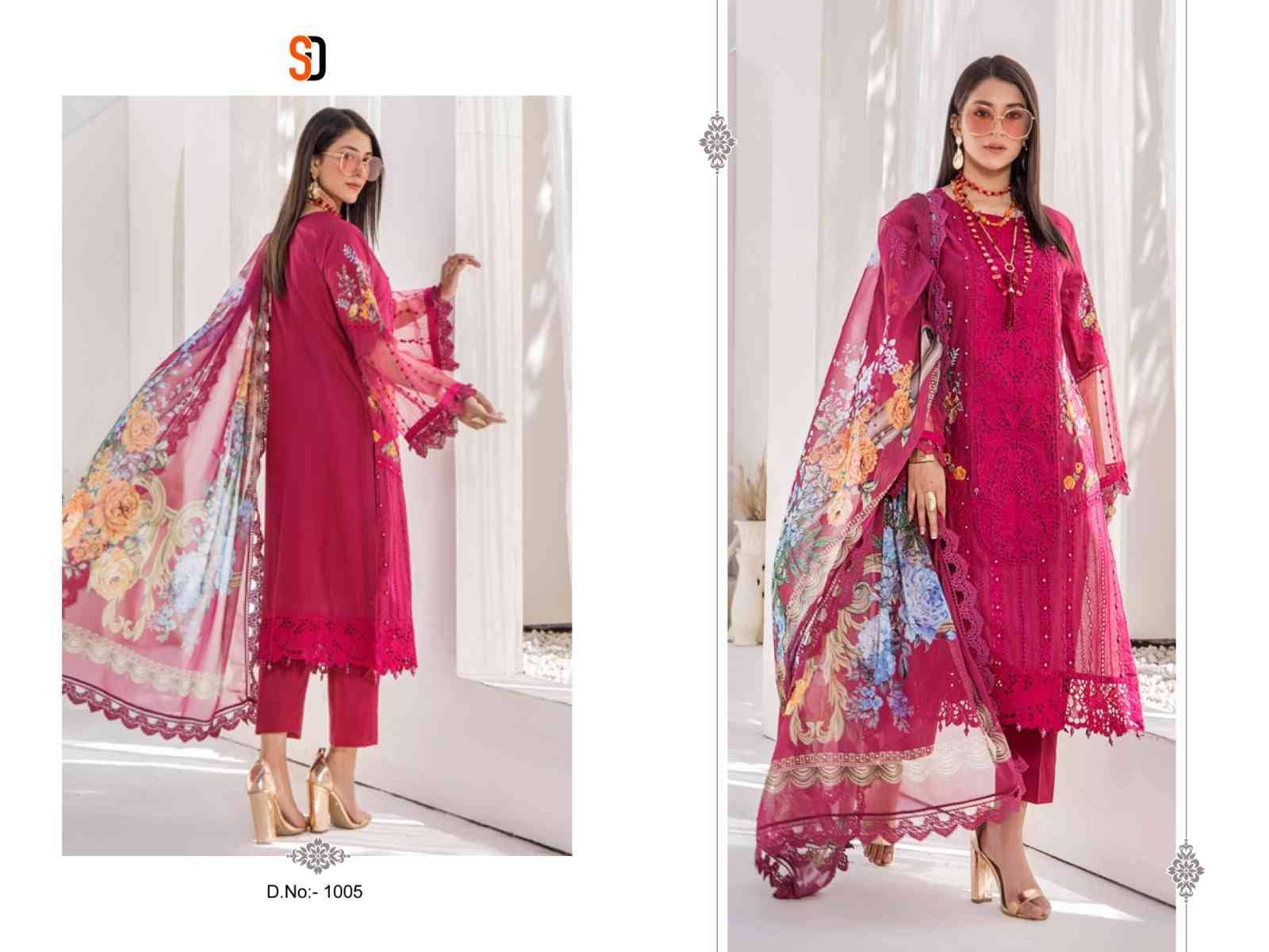 Maria.B. Vol-1 Colors By Shraddha Designer 1001 To 1005 Series Beautiful Pakistani Suits Stylish Fancy Colorful Party Wear & Occasional Wear Pure Cotton Embroidered Dresses At Wholesale Price