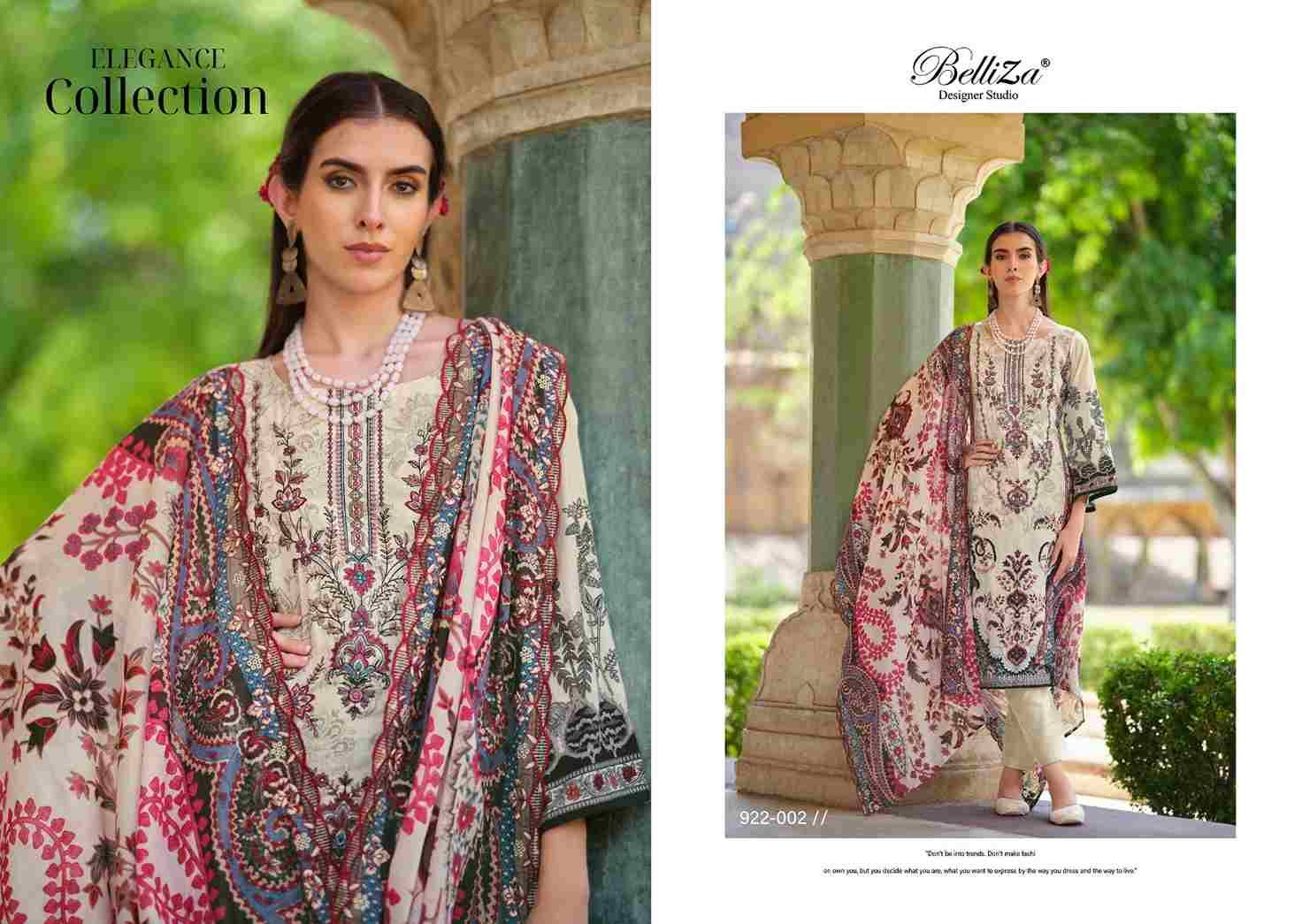 Guzarish Vol-9 By Belliza 922-001 To 922-008 Series Beautiful Stylish Festive Suits Fancy Colorful Casual Wear & Ethnic Wear & Ready To Wear Pure Cotton Digital Print Dresses At Wholesale Price