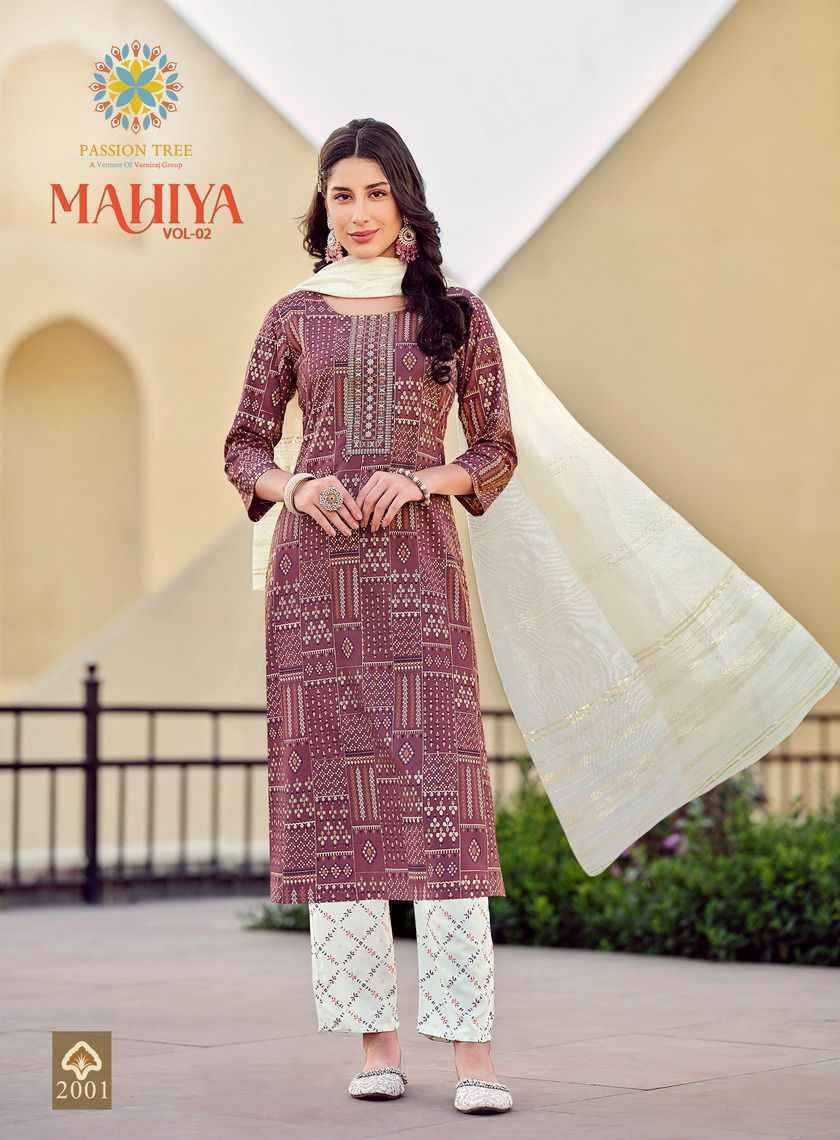 Mahiya Vol-2 By Passion Tree 2001 To 2008 Series Designer Festive Suits Collection Beautiful Stylish Fancy Colorful Party Wear & Occasional Wear Heavy Rayon Print Dresses At Wholesale Price