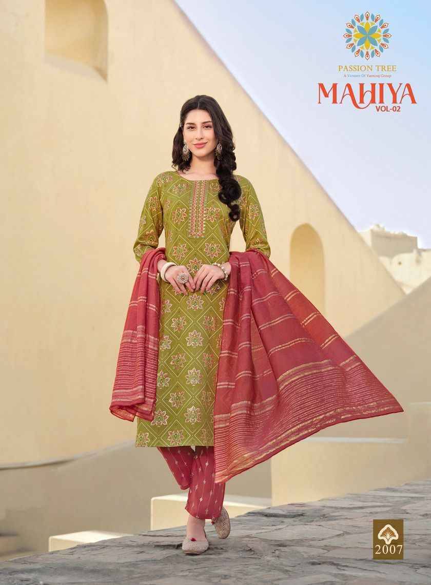 Mahiya Vol-2 By Passion Tree 2001 To 2008 Series Designer Festive Suits Collection Beautiful Stylish Fancy Colorful Party Wear & Occasional Wear Heavy Rayon Print Dresses At Wholesale Price