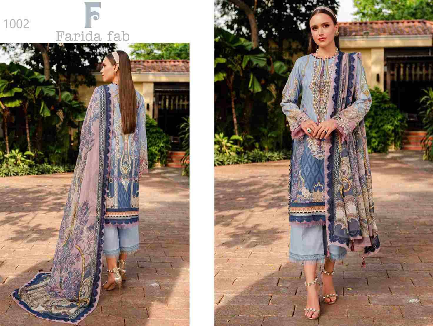 Gul-Mohor By Farida Fab 1001 To 1006 Series Beautiful Festive Suits Stylish Fancy Colorful Casual Wear & Ethnic Wear Pure Cotton Print Dresses At Wholesale Price