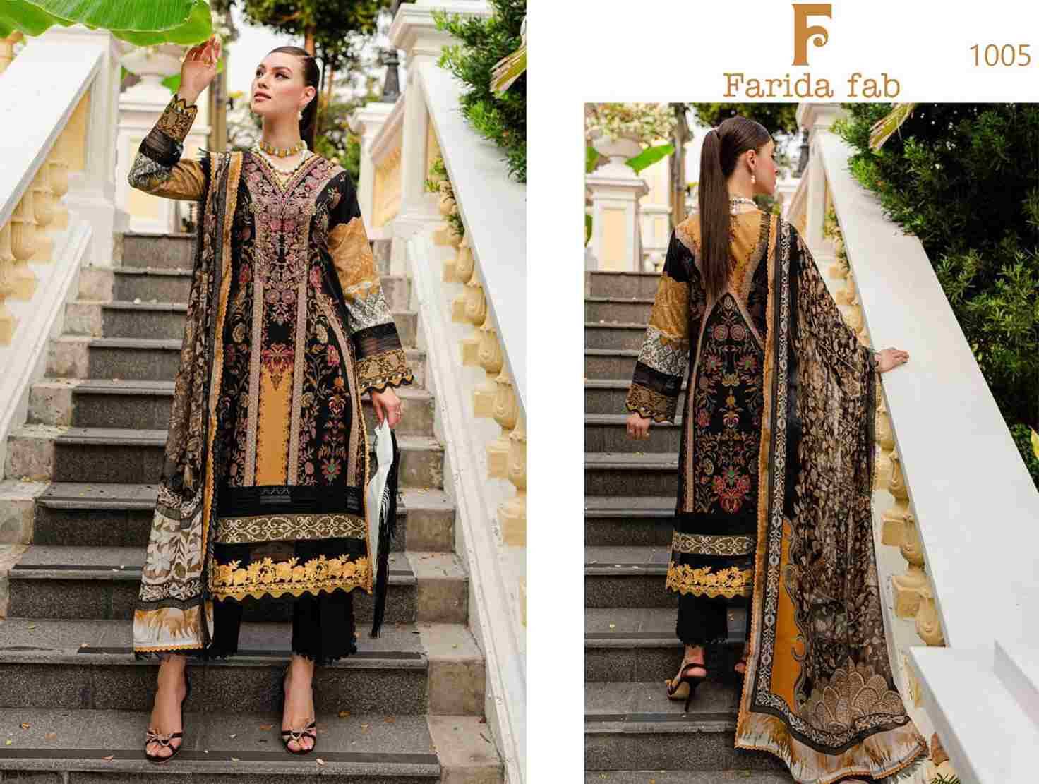 Gul-Mohor By Farida Fab 1001 To 1006 Series Beautiful Festive Suits Stylish Fancy Colorful Casual Wear & Ethnic Wear Pure Cotton Print Dresses At Wholesale Price