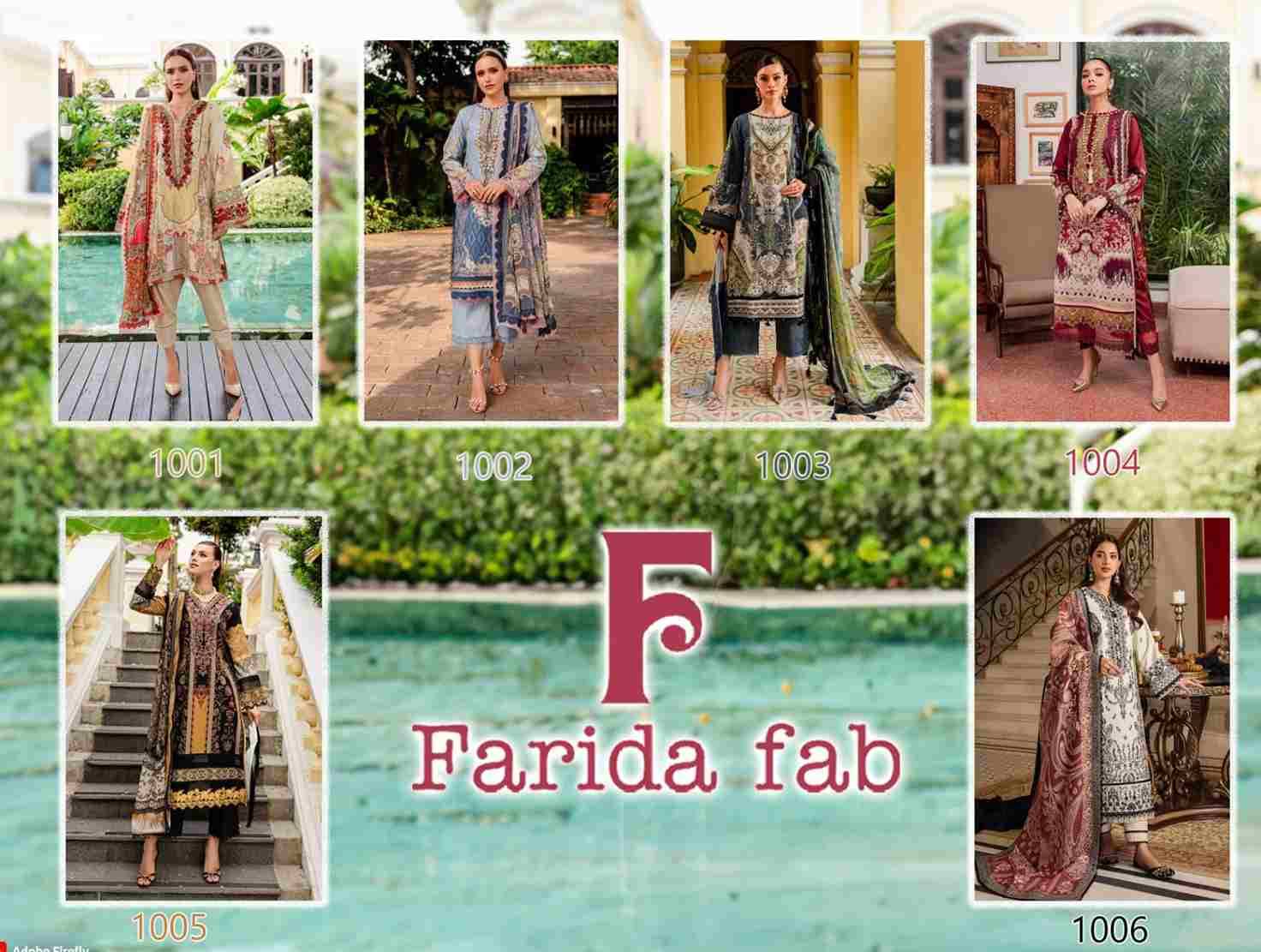 Gul-Mohor By Farida Fab 1001 To 1006 Series Beautiful Festive Suits Stylish Fancy Colorful Casual Wear & Ethnic Wear Pure Cotton Print Dresses At Wholesale Price