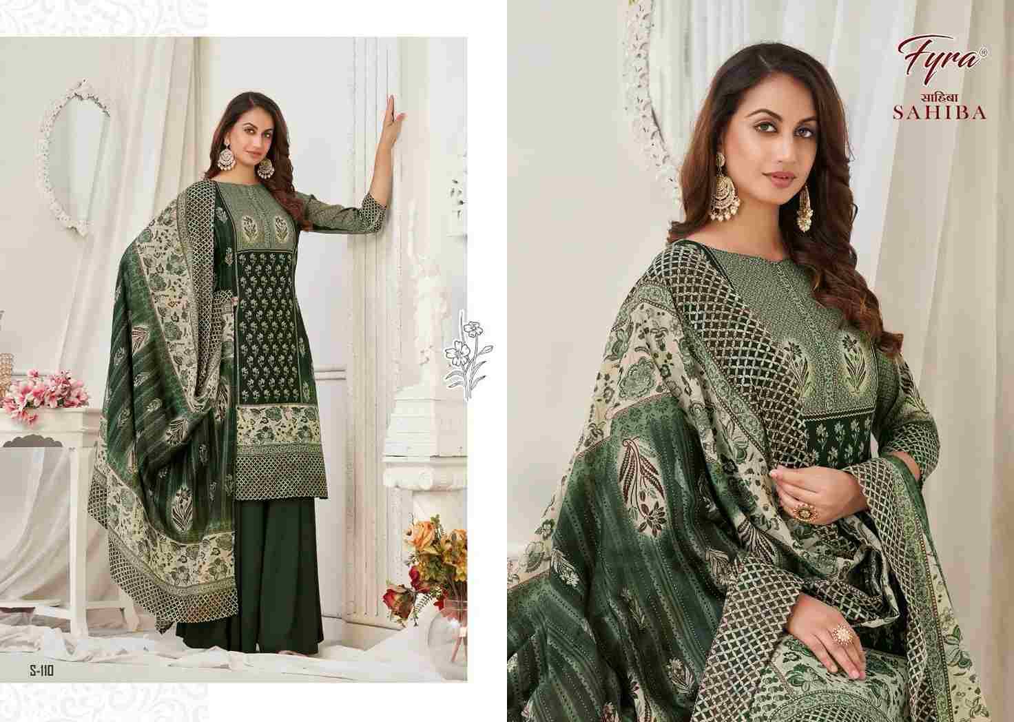 Sahiba By Fyra 101 To 110 Series Designer Festive Suits Beautiful Stylish Fancy Colorful Party Wear & Occasional Wear Pure Cotton Print Dresses At Wholesale Price