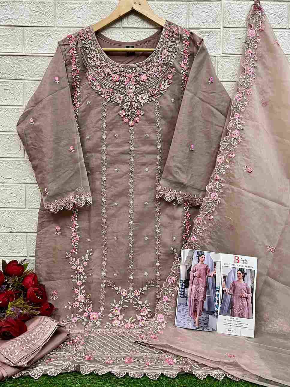 Bilqis 66 Colours By Bilqis 66-A To 66-D Series Beautiful Pakistani Suits Stylish Fancy Colorful Party Wear & Occasional Wear Organza Embroidery Dresses At Wholesale Price