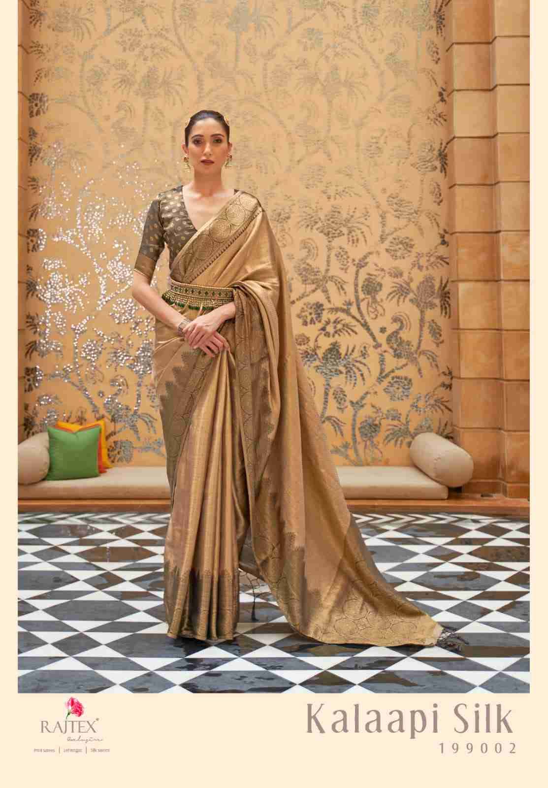 Kalaapi Silk By Raj Tex 199001 To 199006 Series Indian Traditional Wear Collection Beautiful Stylish Fancy Colorful Party Wear & Occasional Wear Handloom Silk Sarees At Wholesale Price