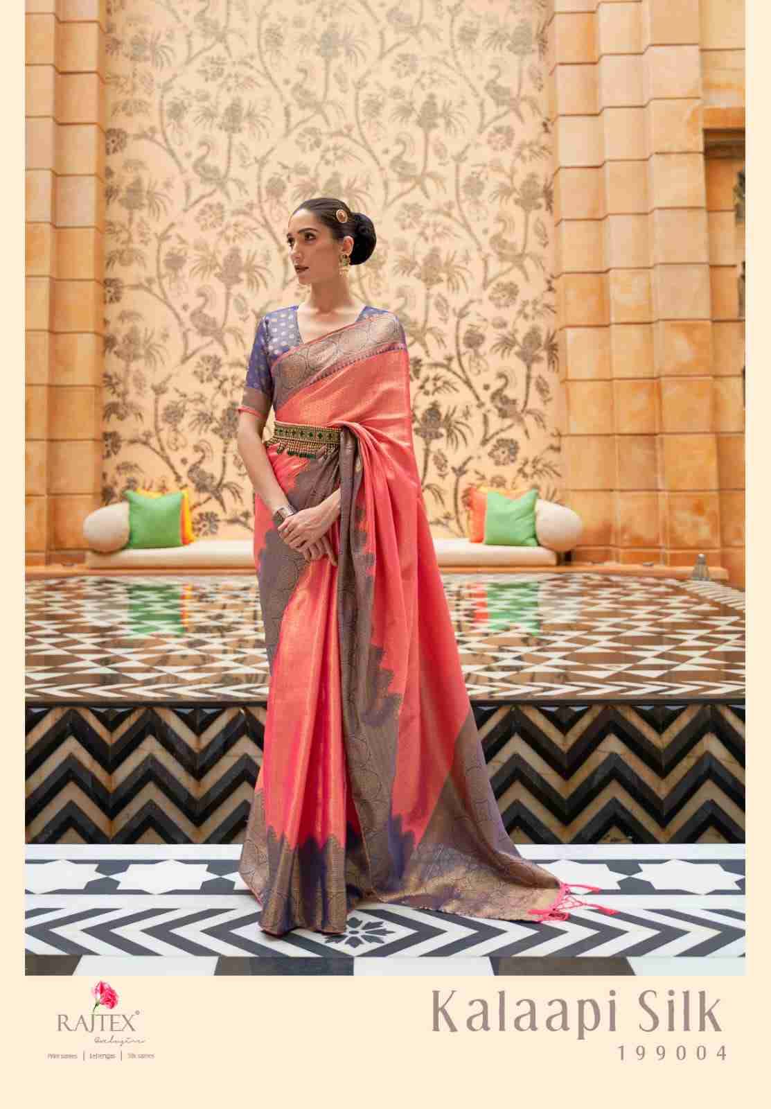 Kalaapi Silk By Raj Tex 199001 To 199006 Series Indian Traditional Wear Collection Beautiful Stylish Fancy Colorful Party Wear & Occasional Wear Handloom Silk Sarees At Wholesale Price