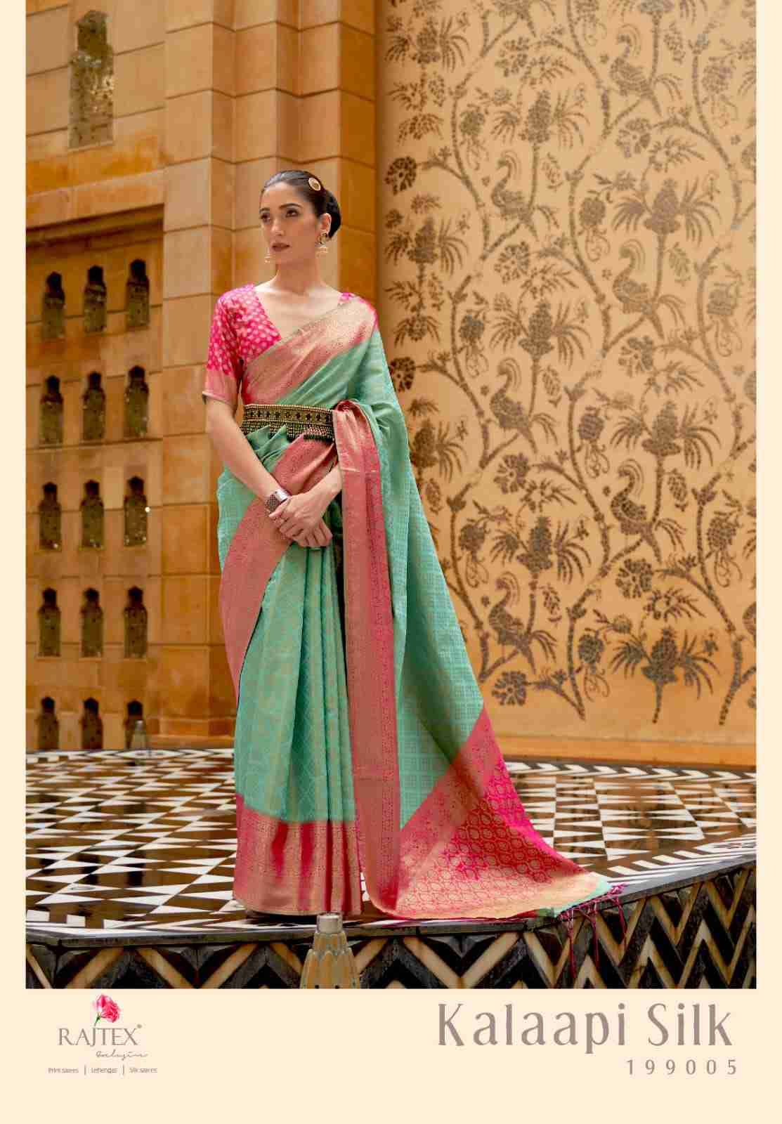 Kalaapi Silk By Raj Tex 199001 To 199006 Series Indian Traditional Wear Collection Beautiful Stylish Fancy Colorful Party Wear & Occasional Wear Handloom Silk Sarees At Wholesale Price