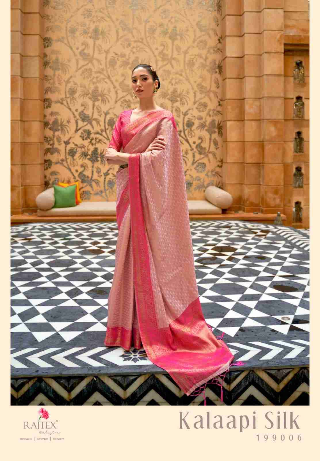 Kalaapi Silk By Raj Tex 199001 To 199006 Series Indian Traditional Wear Collection Beautiful Stylish Fancy Colorful Party Wear & Occasional Wear Handloom Silk Sarees At Wholesale Price