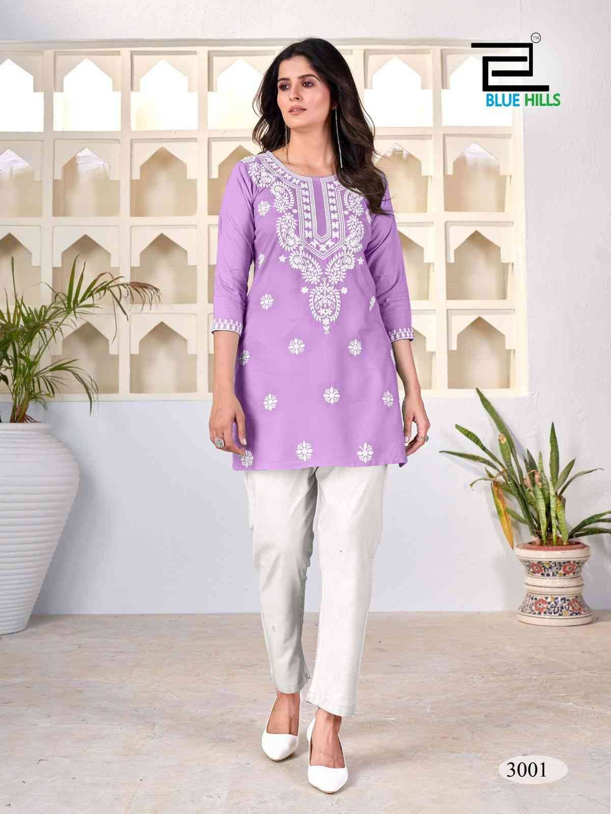 Aeliza Vol-3 By Blue Hills 3001 To 3006 Series Beautiful Stylish Fancy Colorful Casual Wear & Ethnic Wear Rayon Kurtis At Wholesale Price