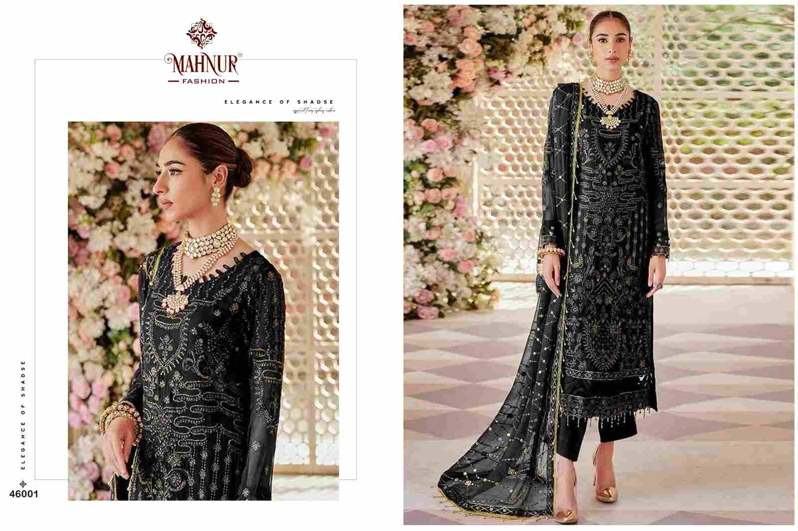 Mahnur Vol-46 By Mahnur Fashion 46001 To 46003 Series Beautiful Pakistani Suits Colorful Stylish Fancy Casual Wear & Ethnic Wear Heavy Georgette Dresses At Wholesale Price