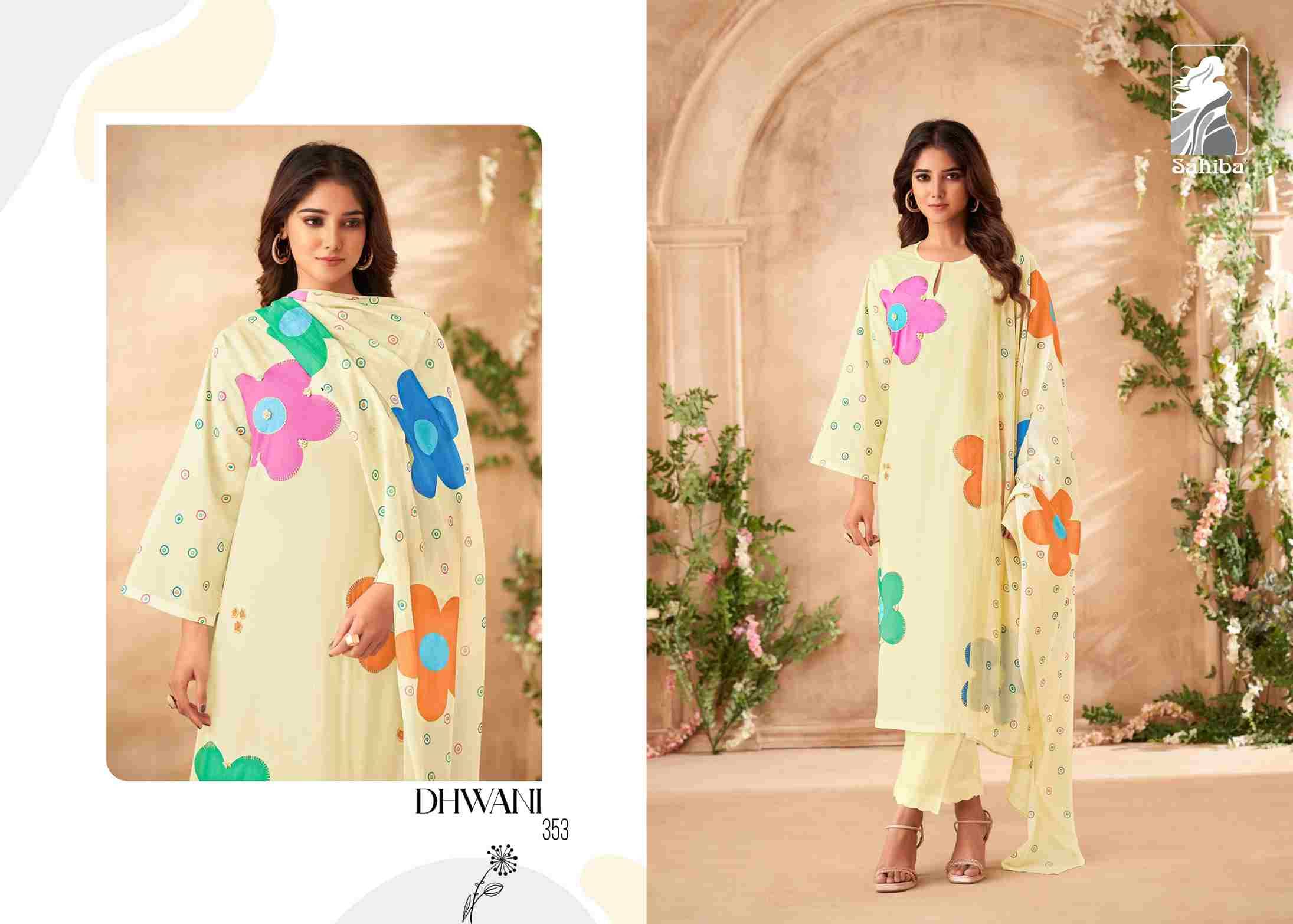 Dhwani By Sahiba Fabrics Beautiful Stylish Festive Suits Fancy Colorful Casual Wear & Ethnic Wear & Ready To Wear Pure Lawn Cotton With Embroidery Dresses At Wholesale Price