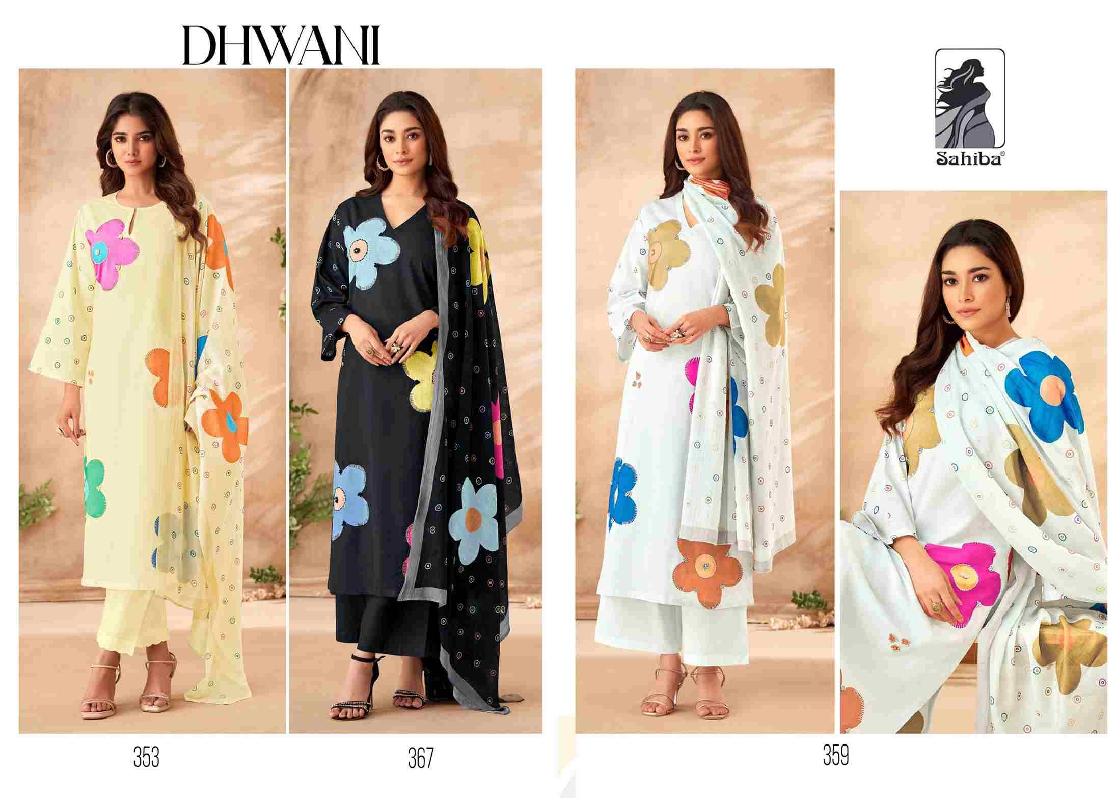 Dhwani By Sahiba Fabrics Beautiful Stylish Festive Suits Fancy Colorful Casual Wear & Ethnic Wear & Ready To Wear Pure Lawn Cotton With Embroidery Dresses At Wholesale Price