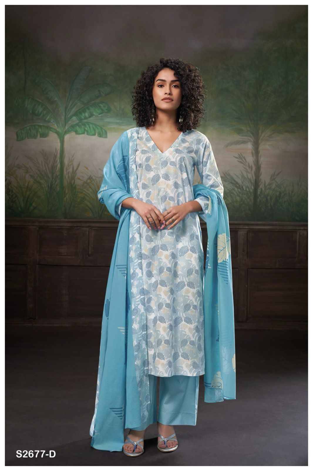 Ridah-2677 By Ganga Fashion 2677-A To 2677-D Series Designer Festive Suits Beautiful Fancy Colorful Stylish Party Wear & Occasional Wear Pure Cotton Dresses At Wholesale Price