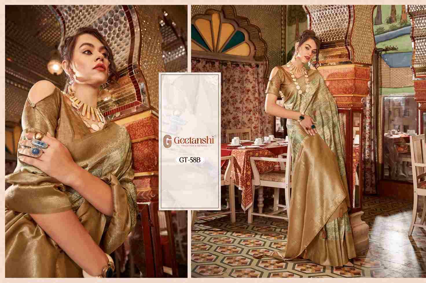 Sachita Vol-2 By Geetanshi 56-A To 61-B Series Indian Traditional Wear Collection Beautiful Stylish Fancy Colorful Party Wear & Occasional Wear Soft Silk Sarees At Wholesale Price