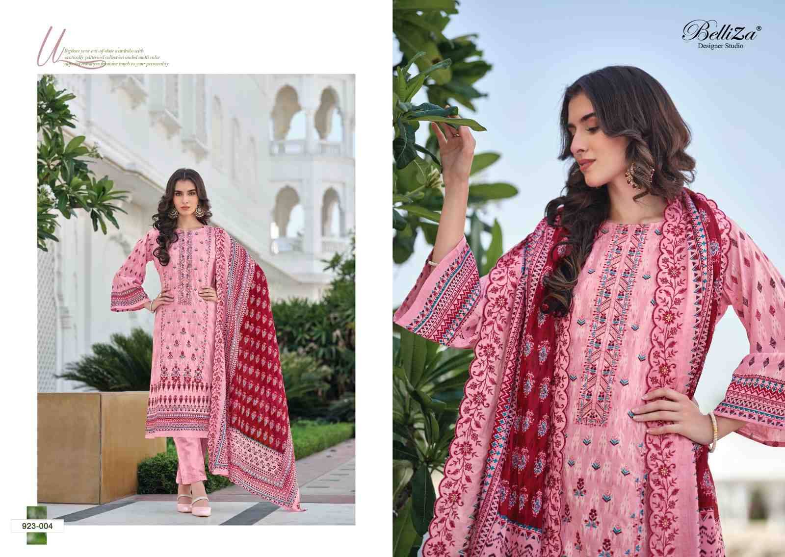 Zubiya By Belliza 923-001 To 923-008 Series Beautiful Festive Suits Stylish Fancy Colorful Casual Wear & Ethnic Wear Pure Cotton Print Dresses At Wholesale Price