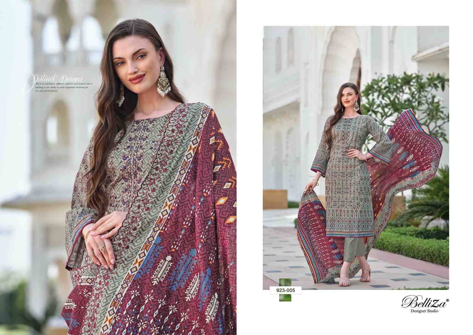 Zubiya By Belliza 923-001 To 923-008 Series Beautiful Festive Suits Stylish Fancy Colorful Casual Wear & Ethnic Wear Pure Cotton Print Dresses At Wholesale Price