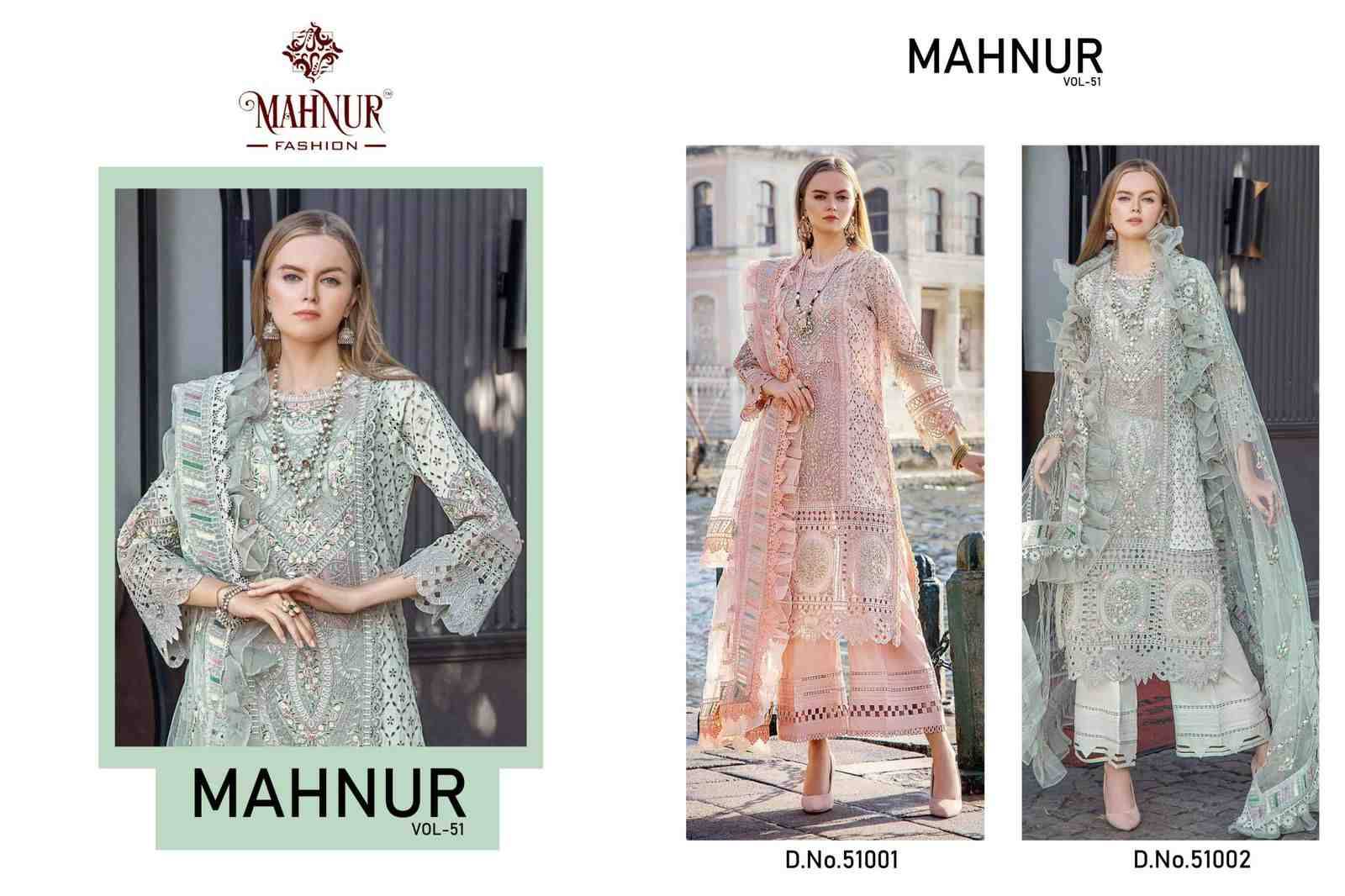 Mahnur Vol-51 By Mahnur Fashion 51001 To 51002 Series Beautiful Pakistani Suits Colorful Stylish Fancy Casual Wear & Ethnic Wear Heavy Cotton Dresses At Wholesale Price