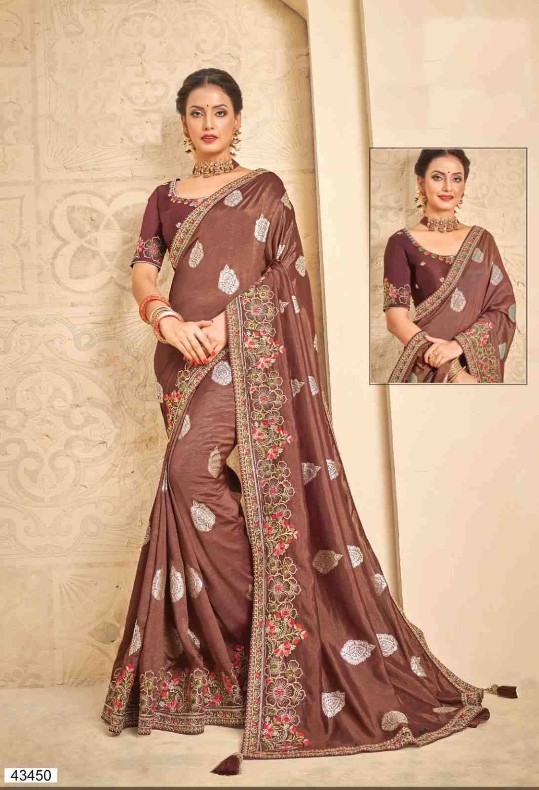 Helisha By Mahotsav Creation 43447 To 43452 Series Indian Traditional Wear Collection Beautiful Stylish Fancy Colorful Party Wear & Occasional Wear Silk Sarees At Wholesale Price