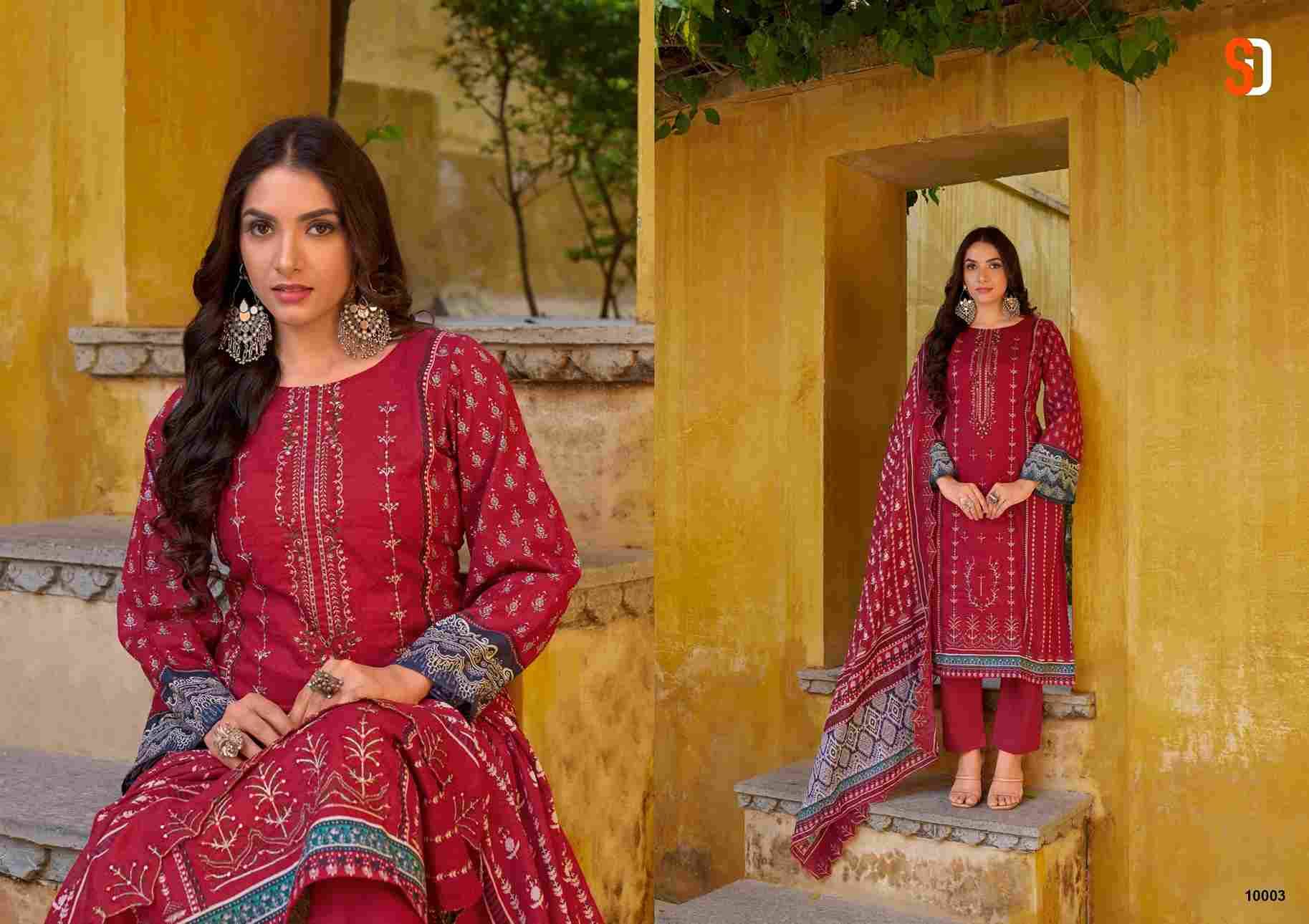 Bin Saeed Lawn Collection Vol-10 By Shraddha Designer 10001 To 10008 Series Designer Pakistani Suits Beautiful Fancy Stylish Colorful Party Wear & Occasional Wear Pure Cotton Print With Embroidery Dresses At Wholesale Price