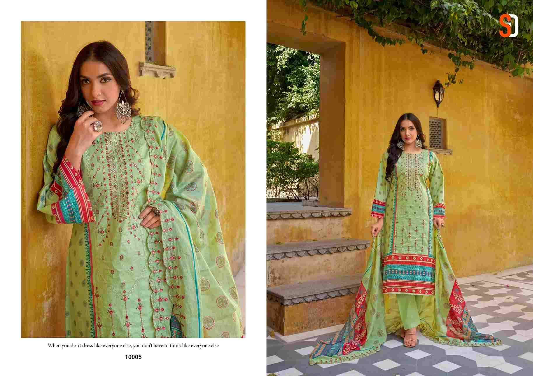 Bin Saeed Lawn Collection Vol-10 By Shraddha Designer 10001 To 10008 Series Designer Pakistani Suits Beautiful Fancy Stylish Colorful Party Wear & Occasional Wear Pure Cotton Print With Embroidery Dresses At Wholesale Price