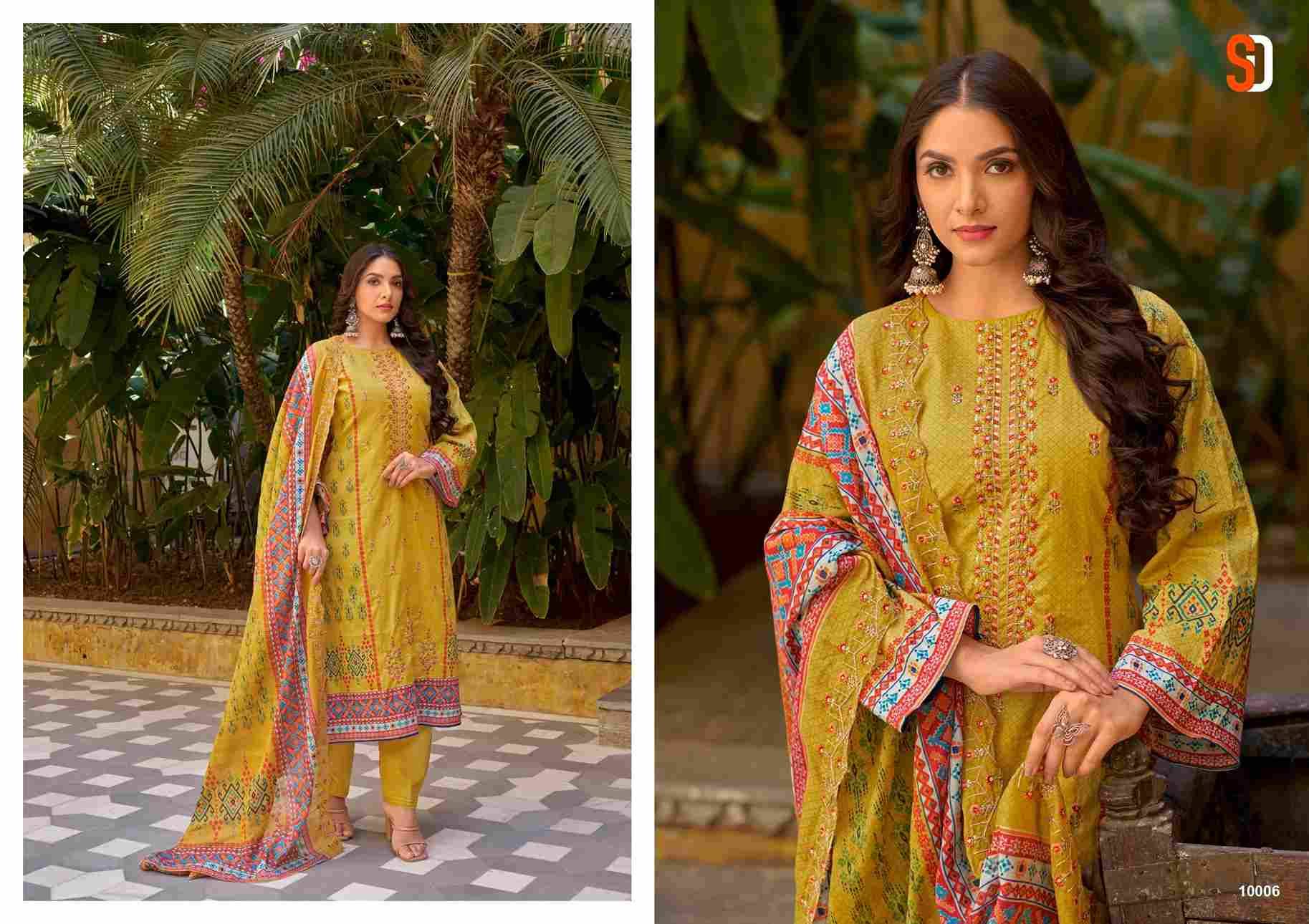 Bin Saeed Lawn Collection Vol-10 By Shraddha Designer 10001 To 10008 Series Designer Pakistani Suits Beautiful Fancy Stylish Colorful Party Wear & Occasional Wear Pure Cotton Print With Embroidery Dresses At Wholesale Price