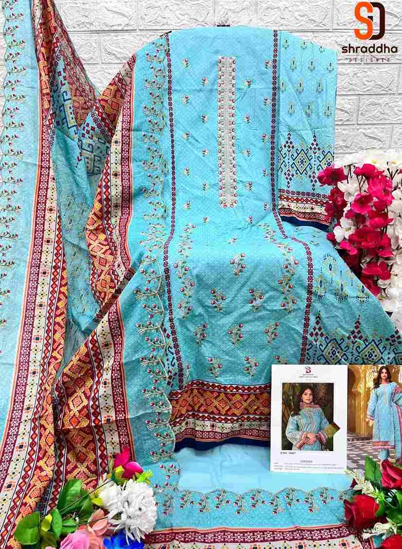 Bin Saeed Lawn Collection Vol-10 By Shraddha Designer 10001 To 10008 Series Designer Pakistani Suits Beautiful Fancy Stylish Colorful Party Wear & Occasional Wear Pure Cotton Print With Embroidery Dresses At Wholesale Price